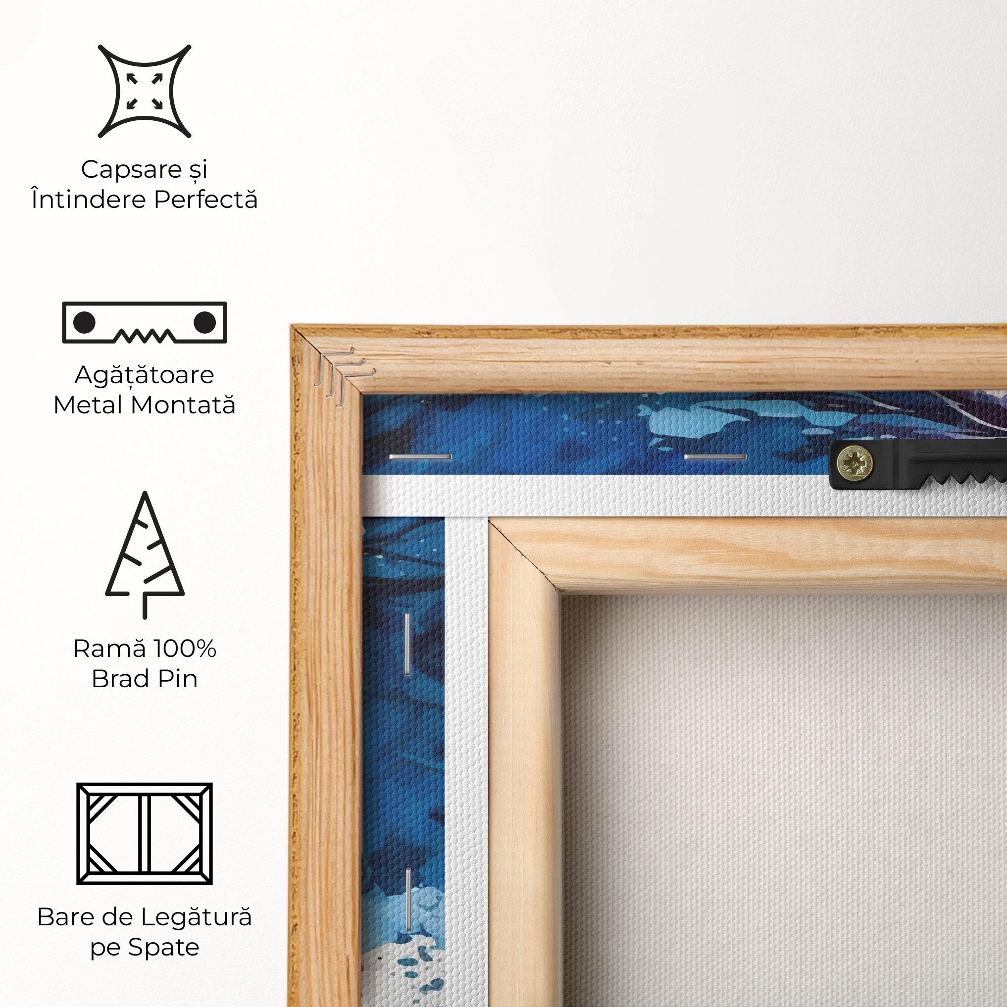 Tablou Canvas Blue Hair Portrait mockup 5