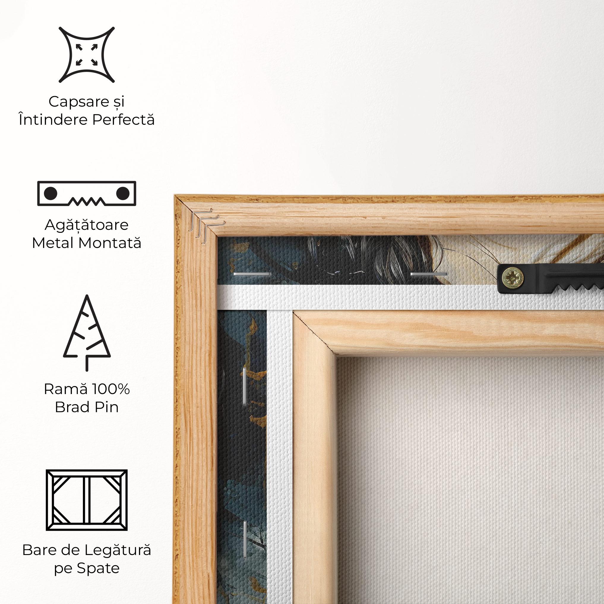 Tablou Canvas Closed Eyes Woman mockup 5