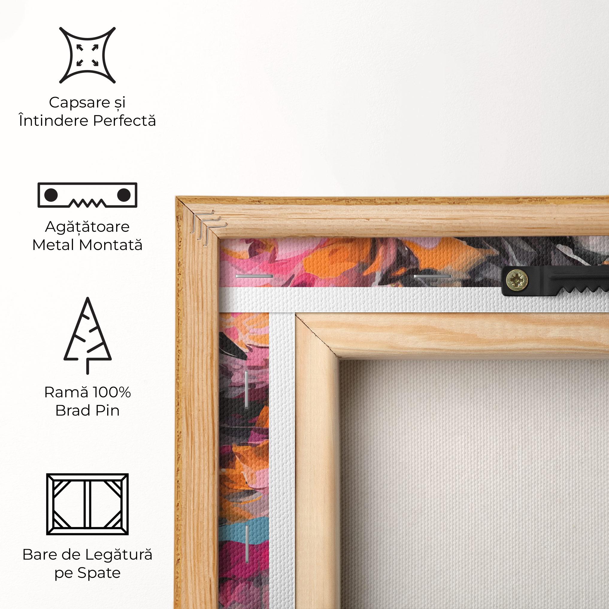 Tablou Canvas Colorful Flower Portrait mockup 5