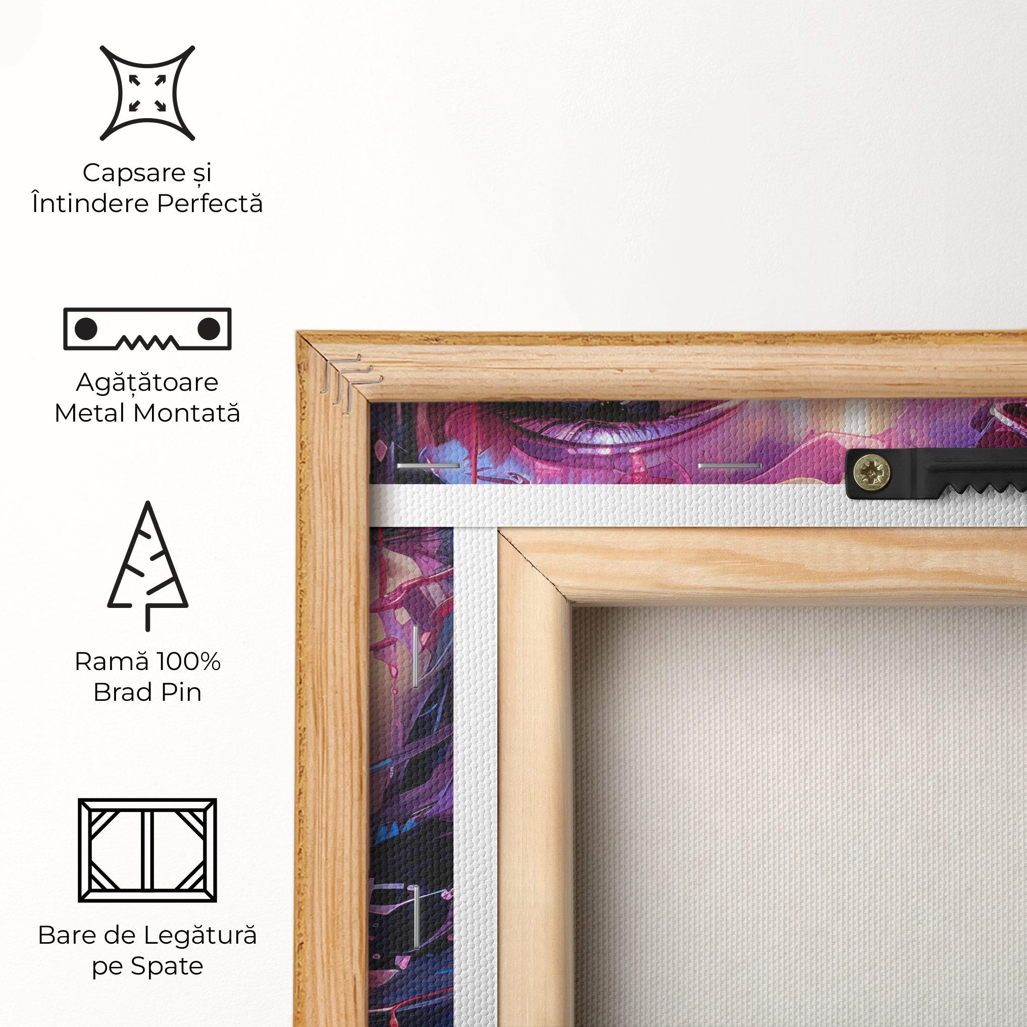 Tablou Canvas Cute Purple Girl mockup 5