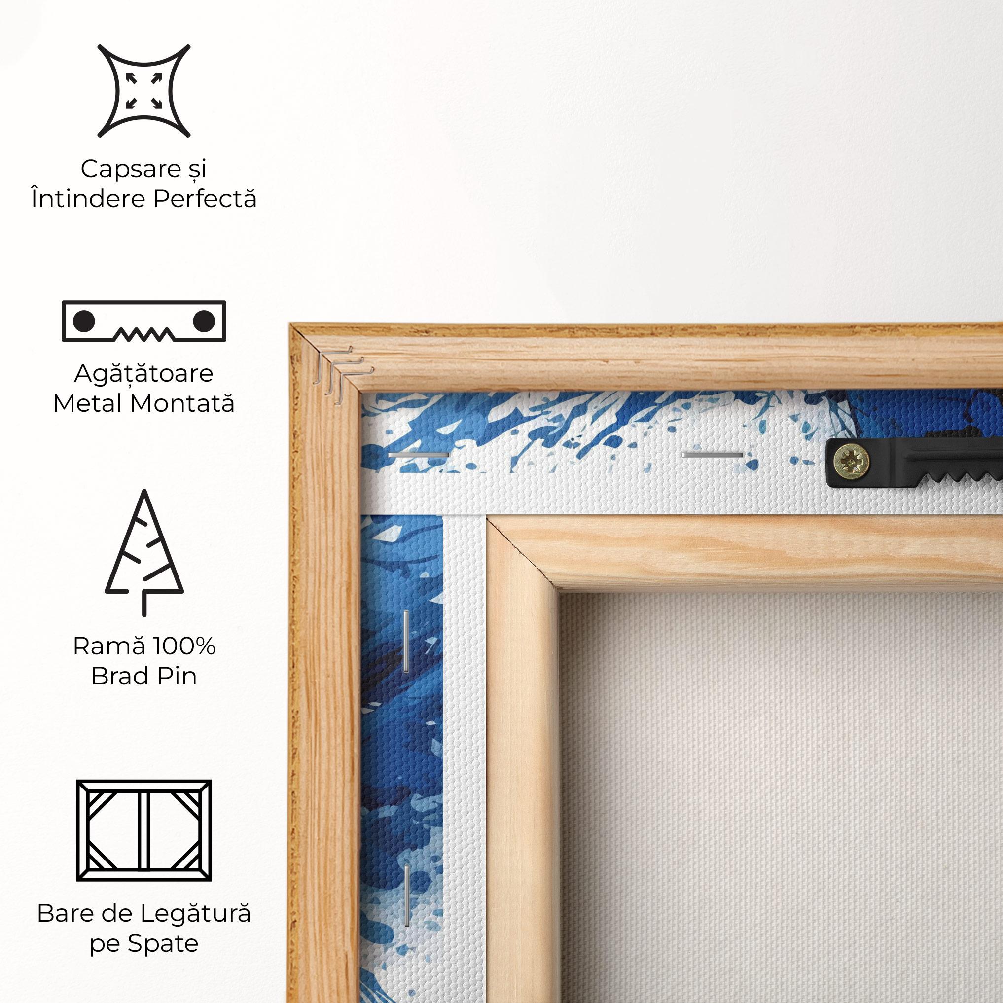 Tablou Canvas Portrait Blue Woman mockup 5