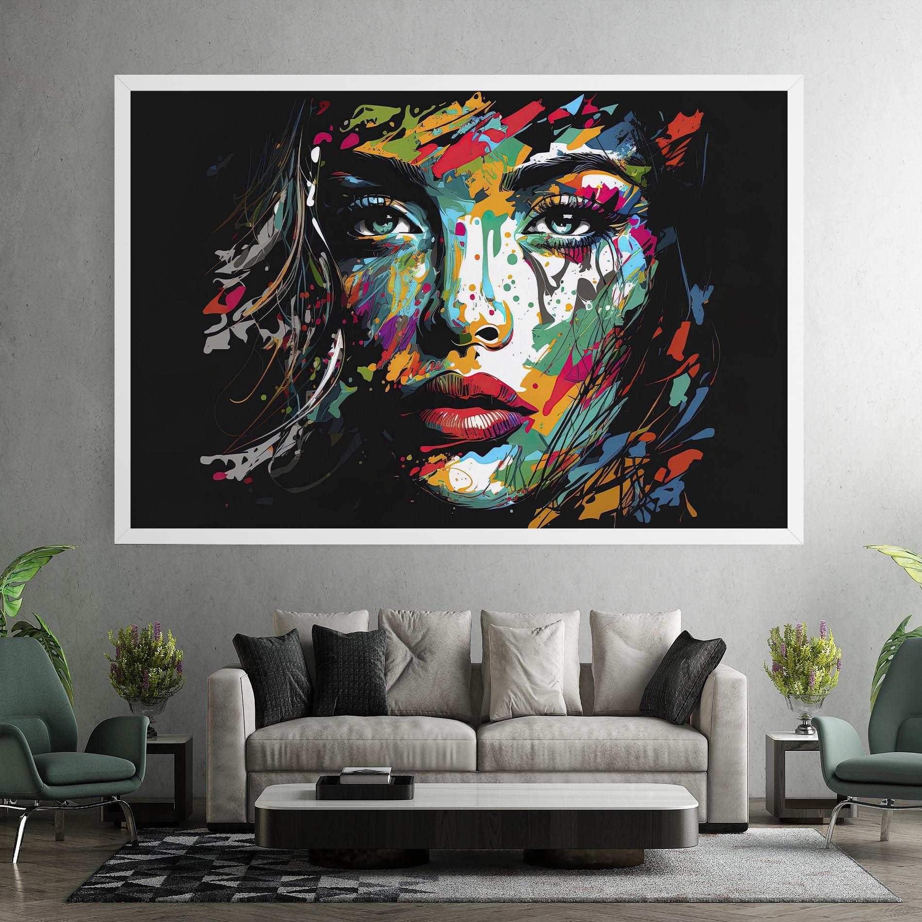 Tablou Canvas Abstract Stylish Portrait mockup 7