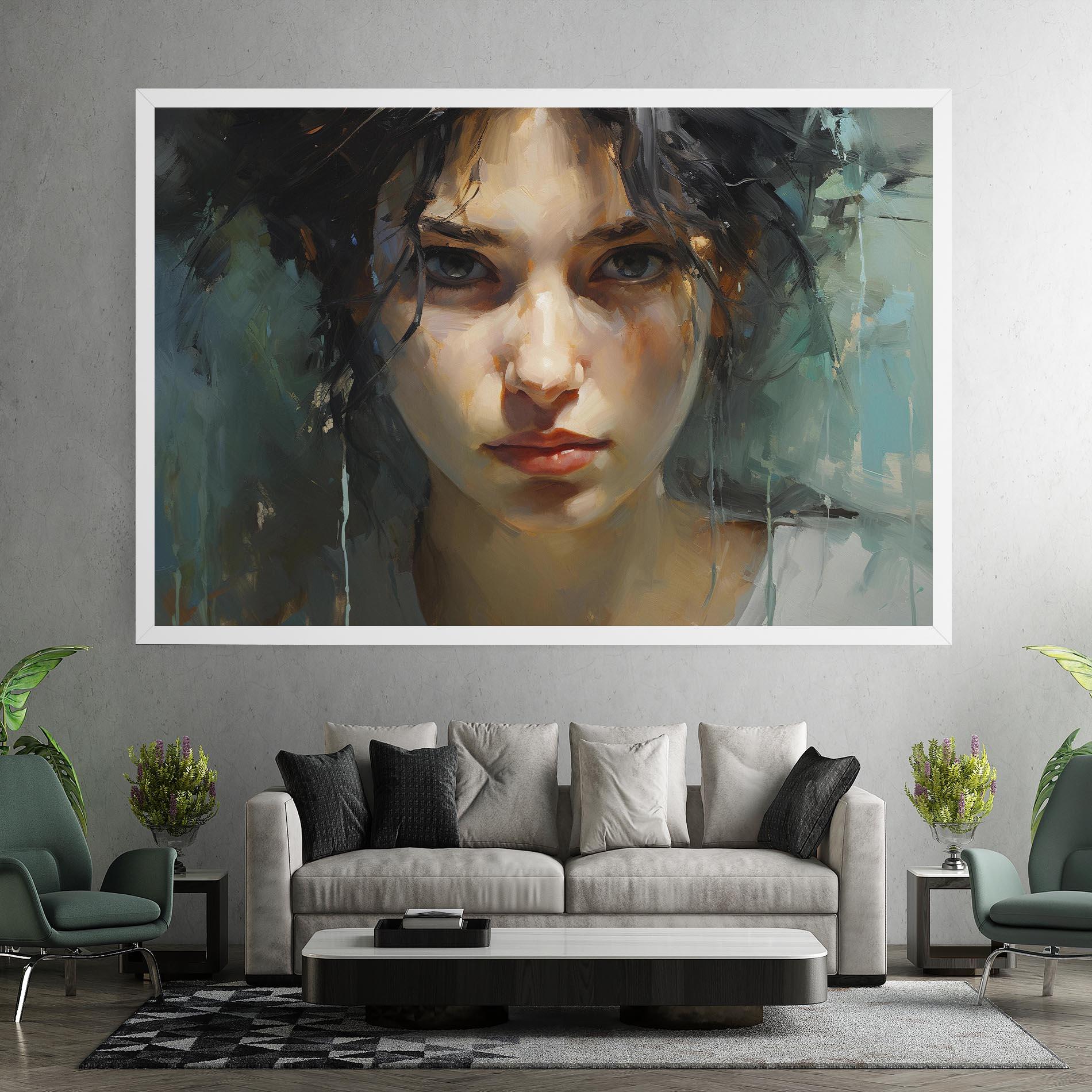 Tablou Canvas Intense Portrait mockup 7