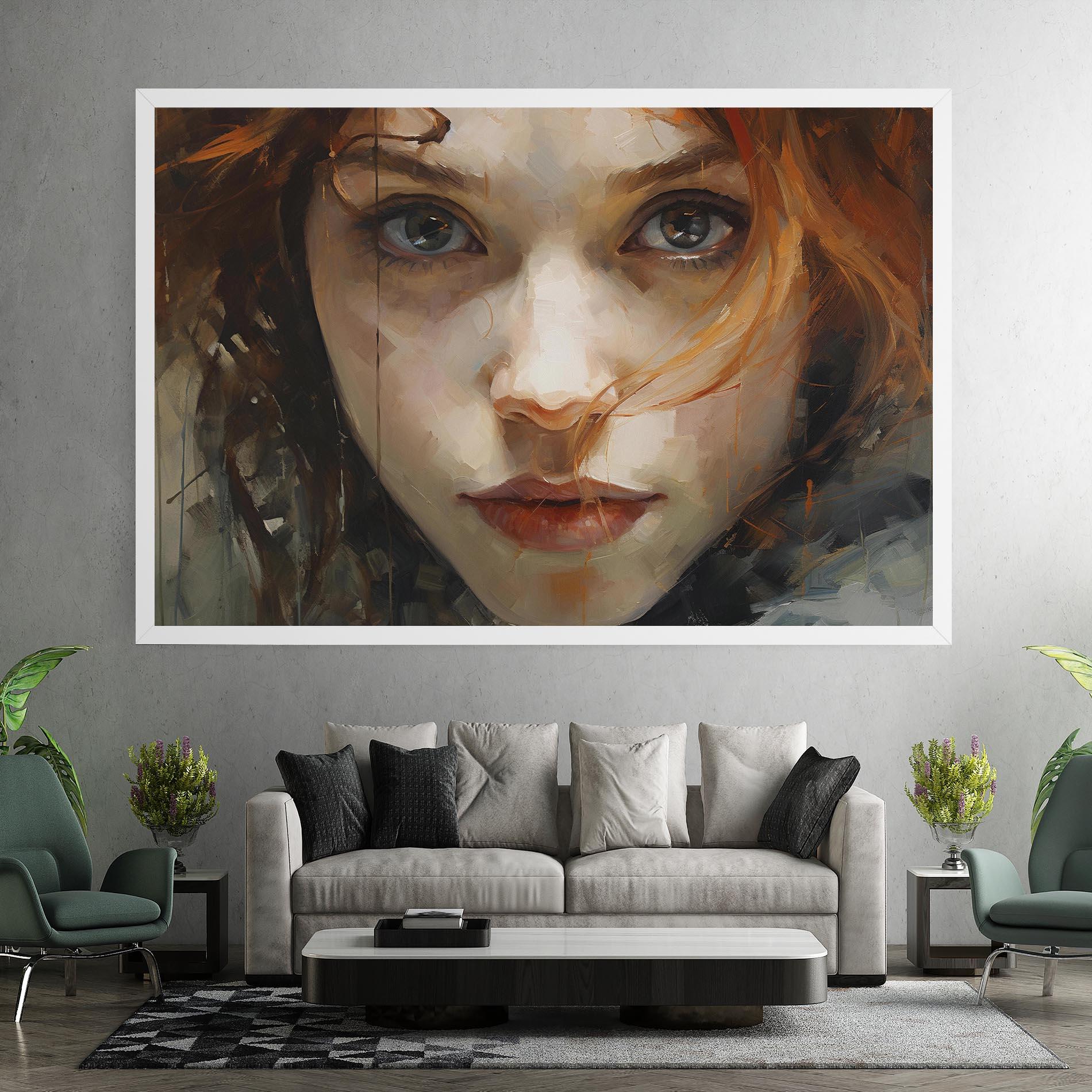 Tablou Canvas Portrait Oil Painting mockup 7