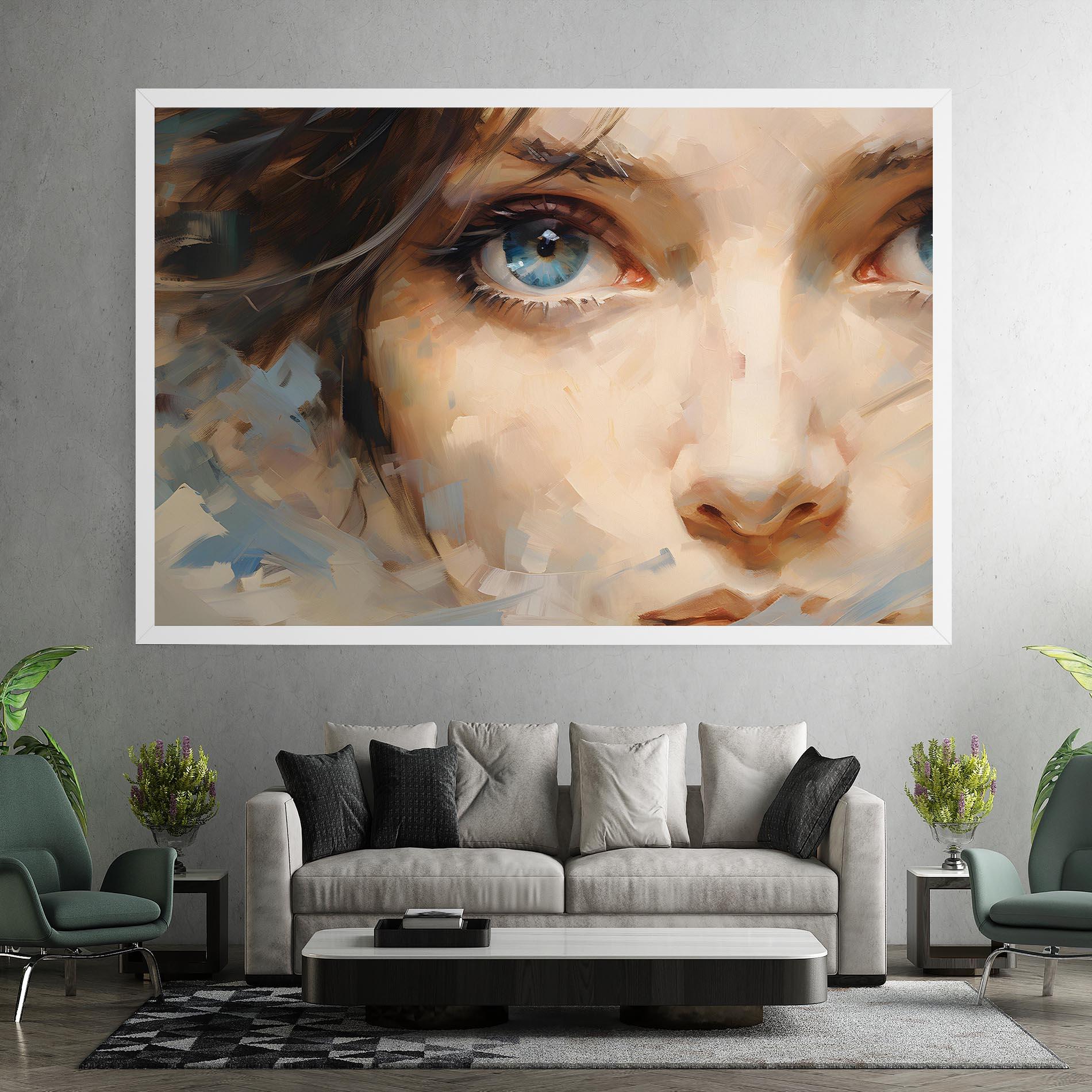 Tablou Canvas Pupil Blue Iris mockup 7