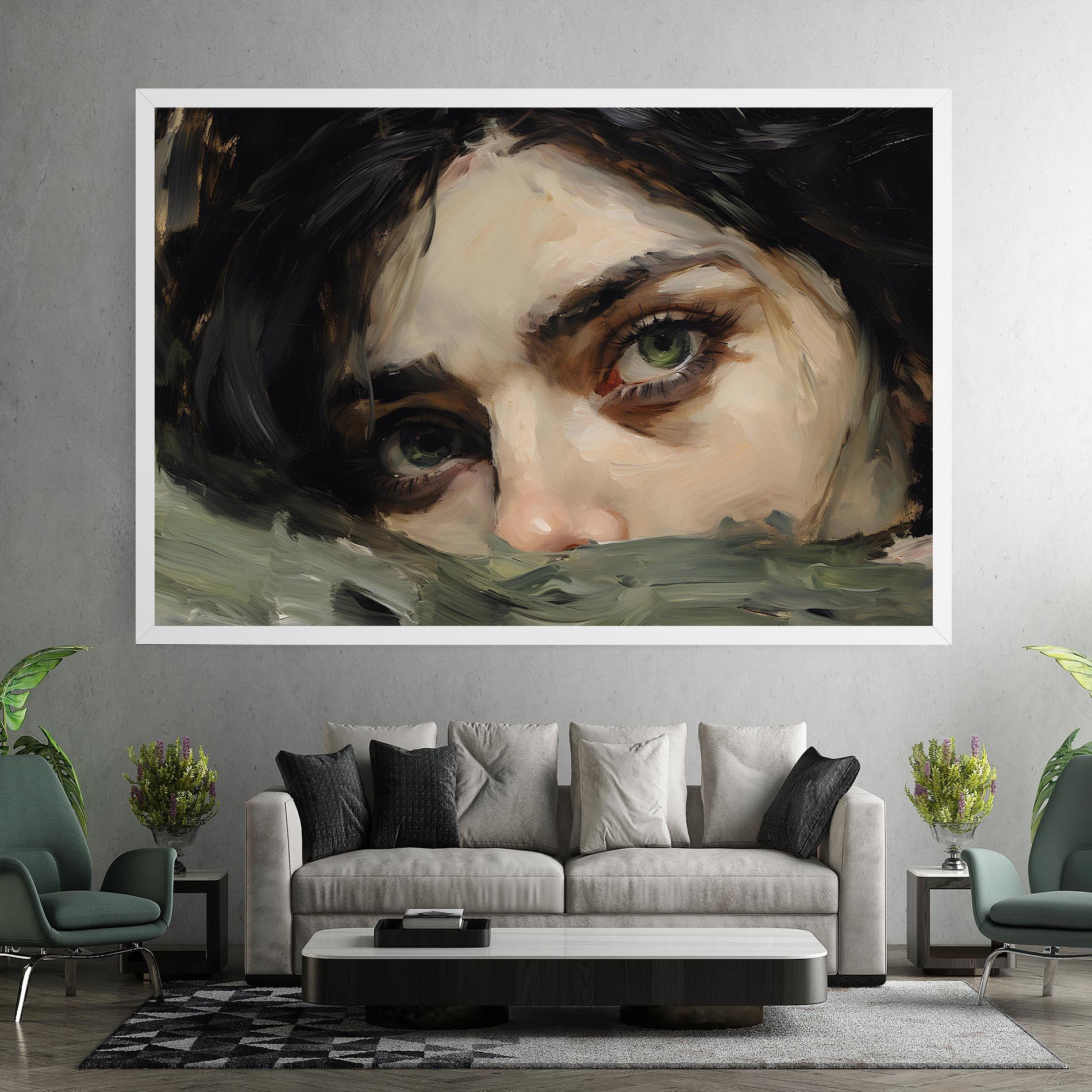 Tablou Canvas Pupil Green Iris mockup 7