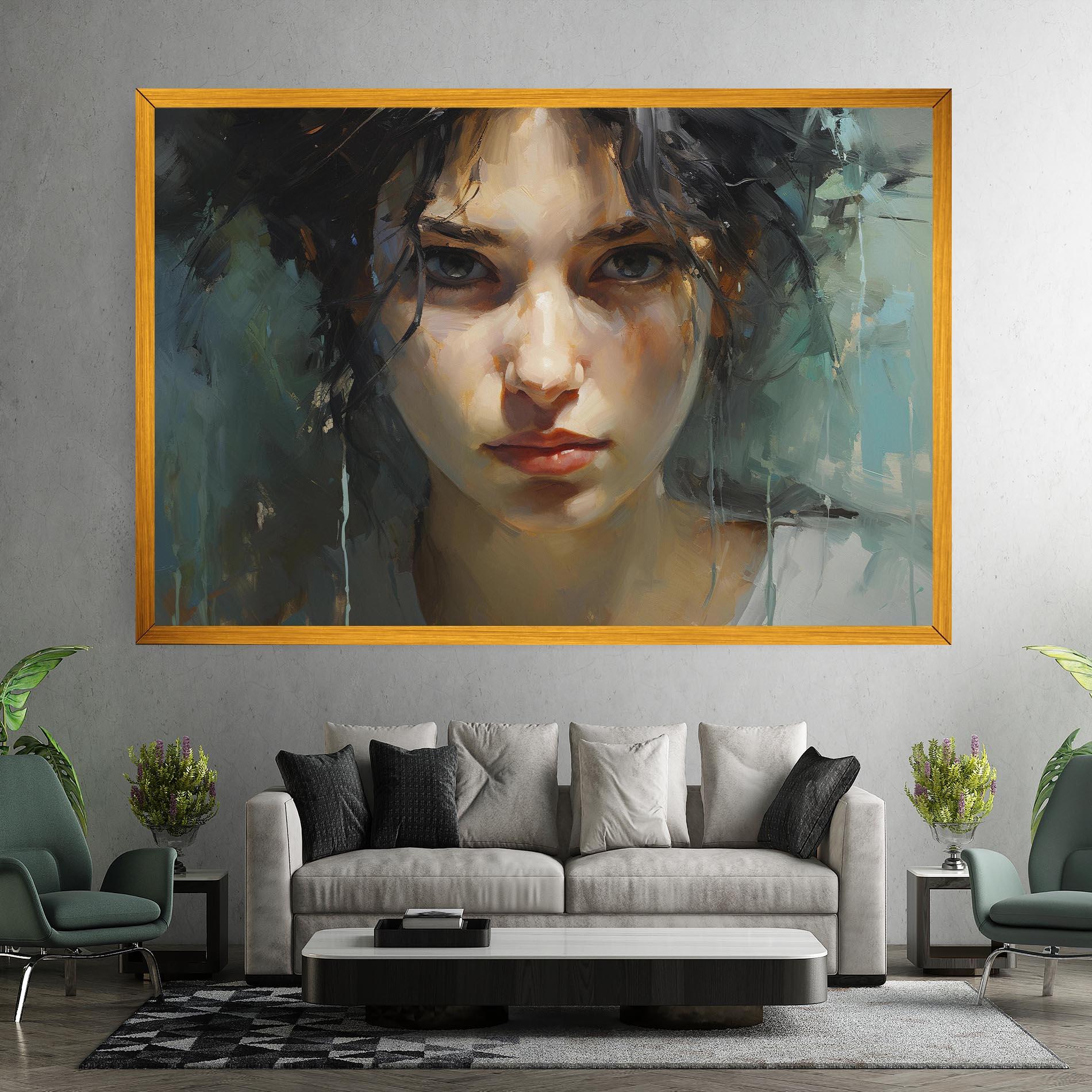 Tablou Canvas Intense Portrait mockup 7