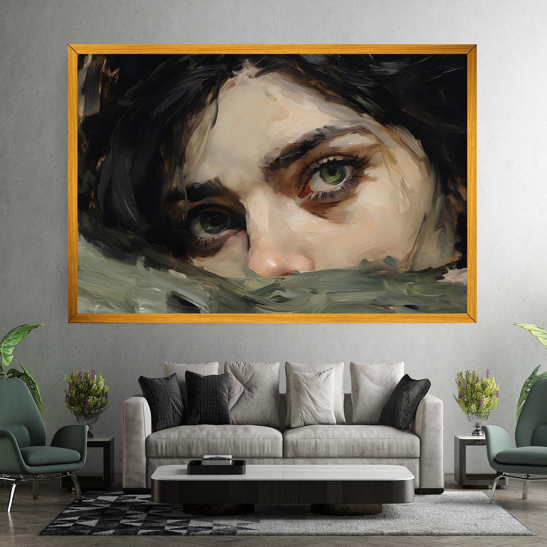 Tablou Canvas Pupil Green Iris mockup 7