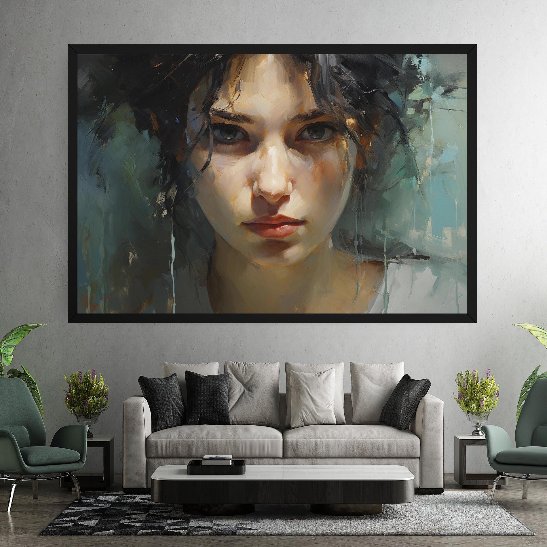 Tablou Canvas Intense Portrait mockup 7
