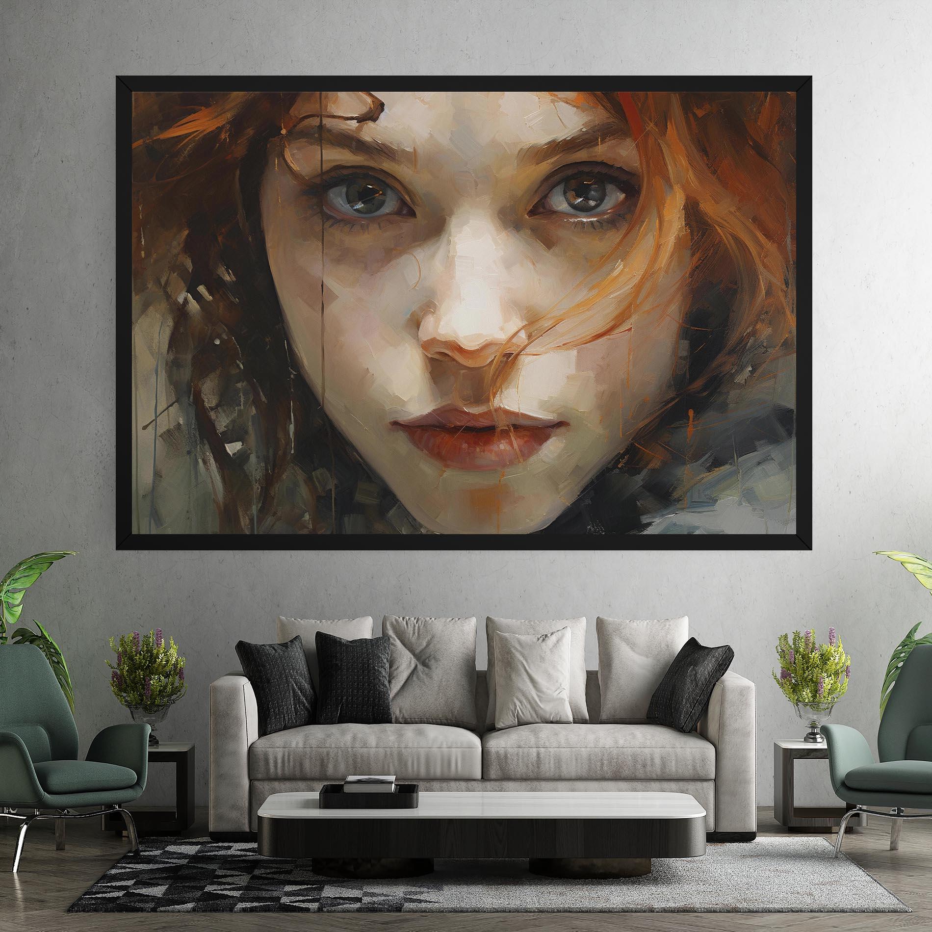 Tablou Canvas Portrait Oil Painting mockup 7
