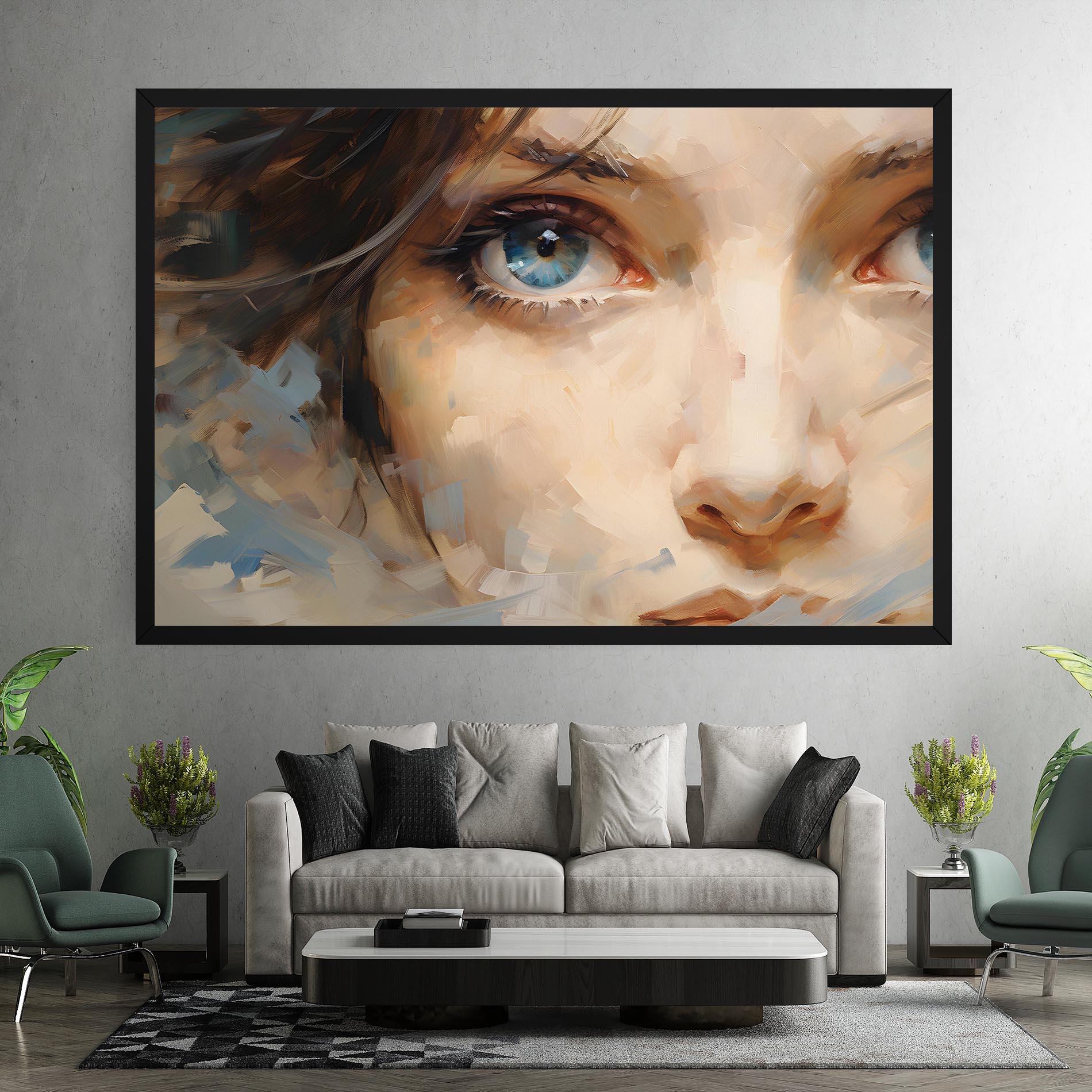 Tablou Canvas Pupil Blue Iris mockup 7