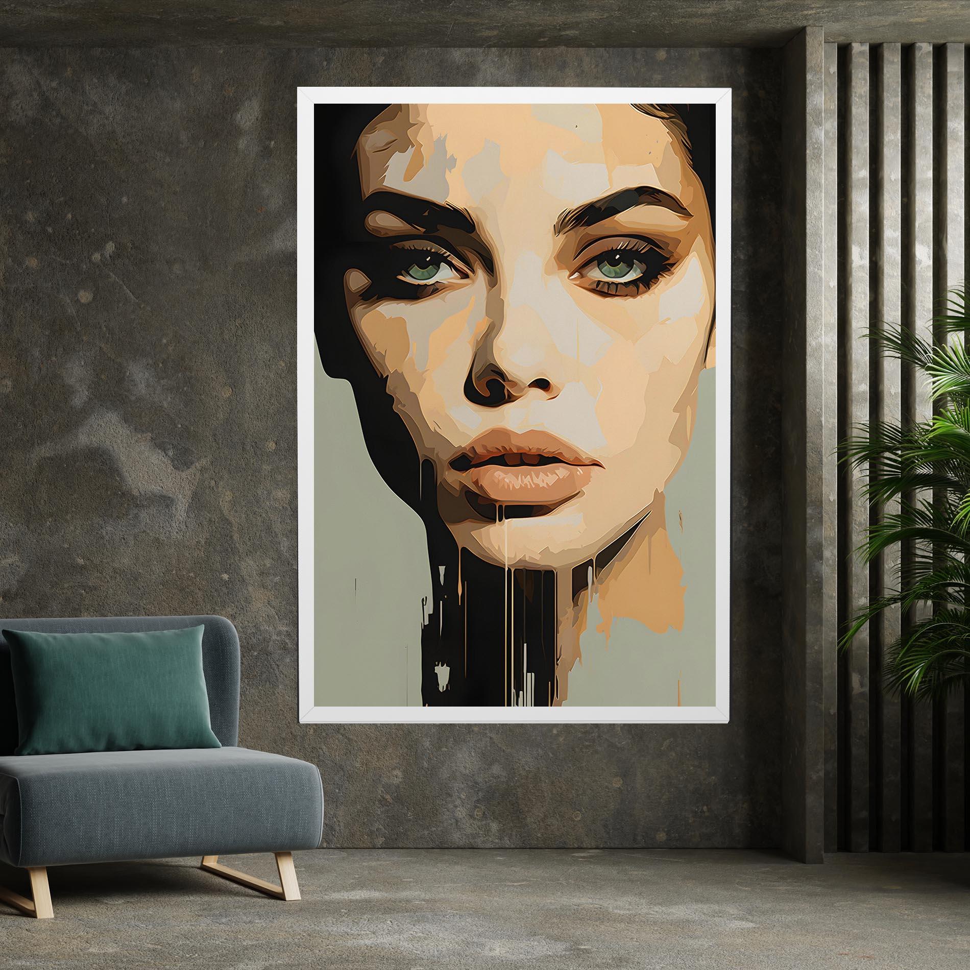 Tablou Canvas Apologetic Face mockup 7