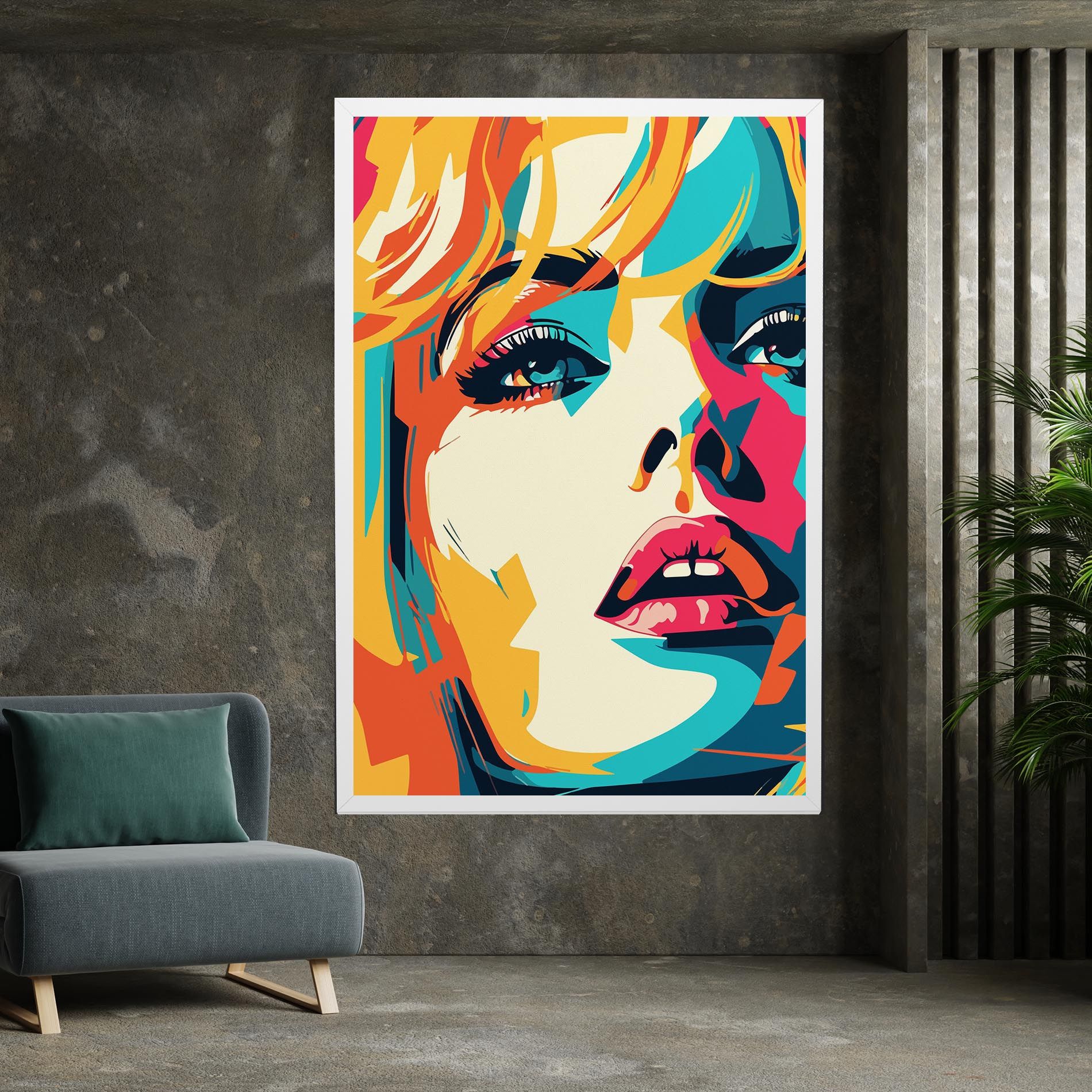 Blonde Girl Portrait mockup 7