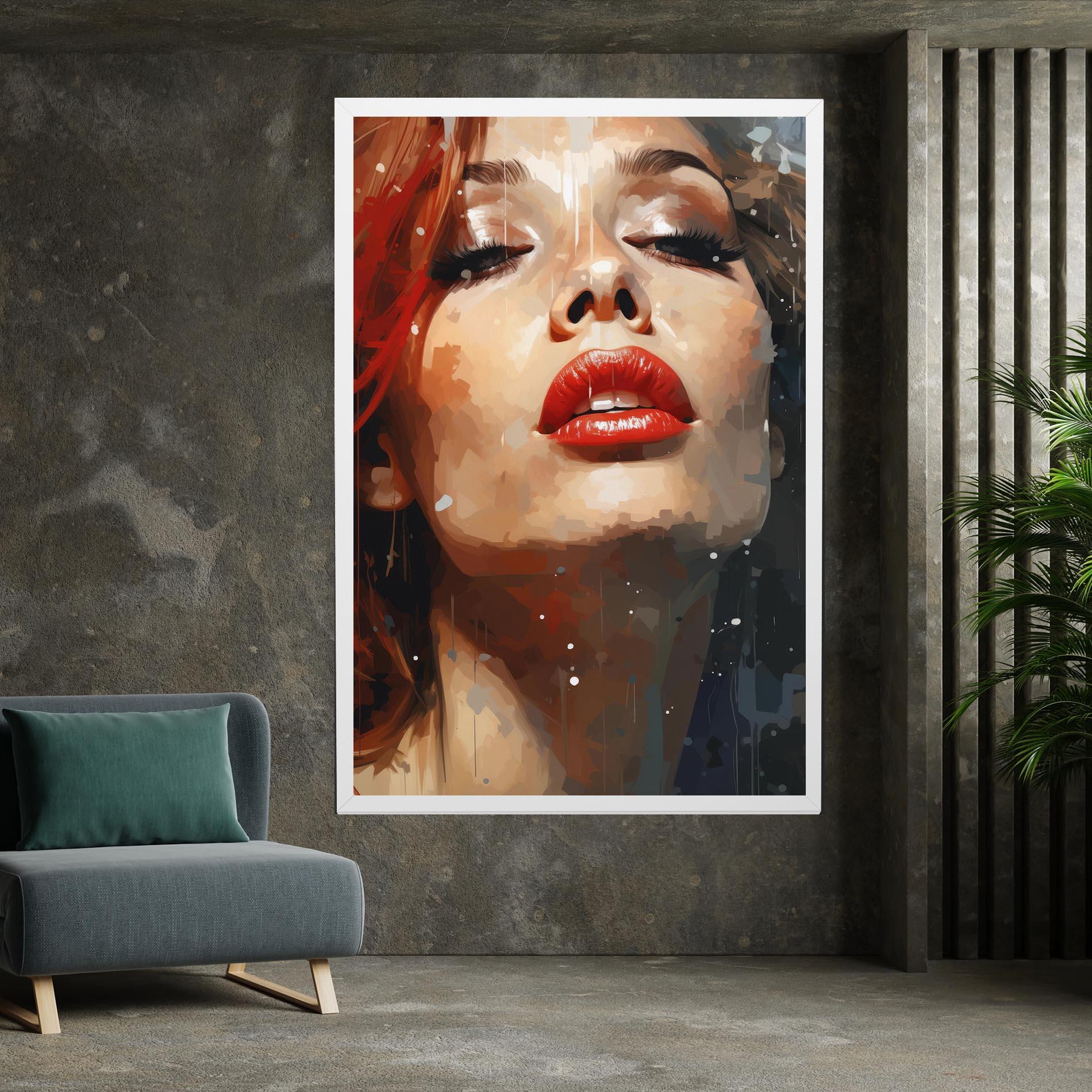 Tablou Canvas Close Up Look Portrait mockup 7