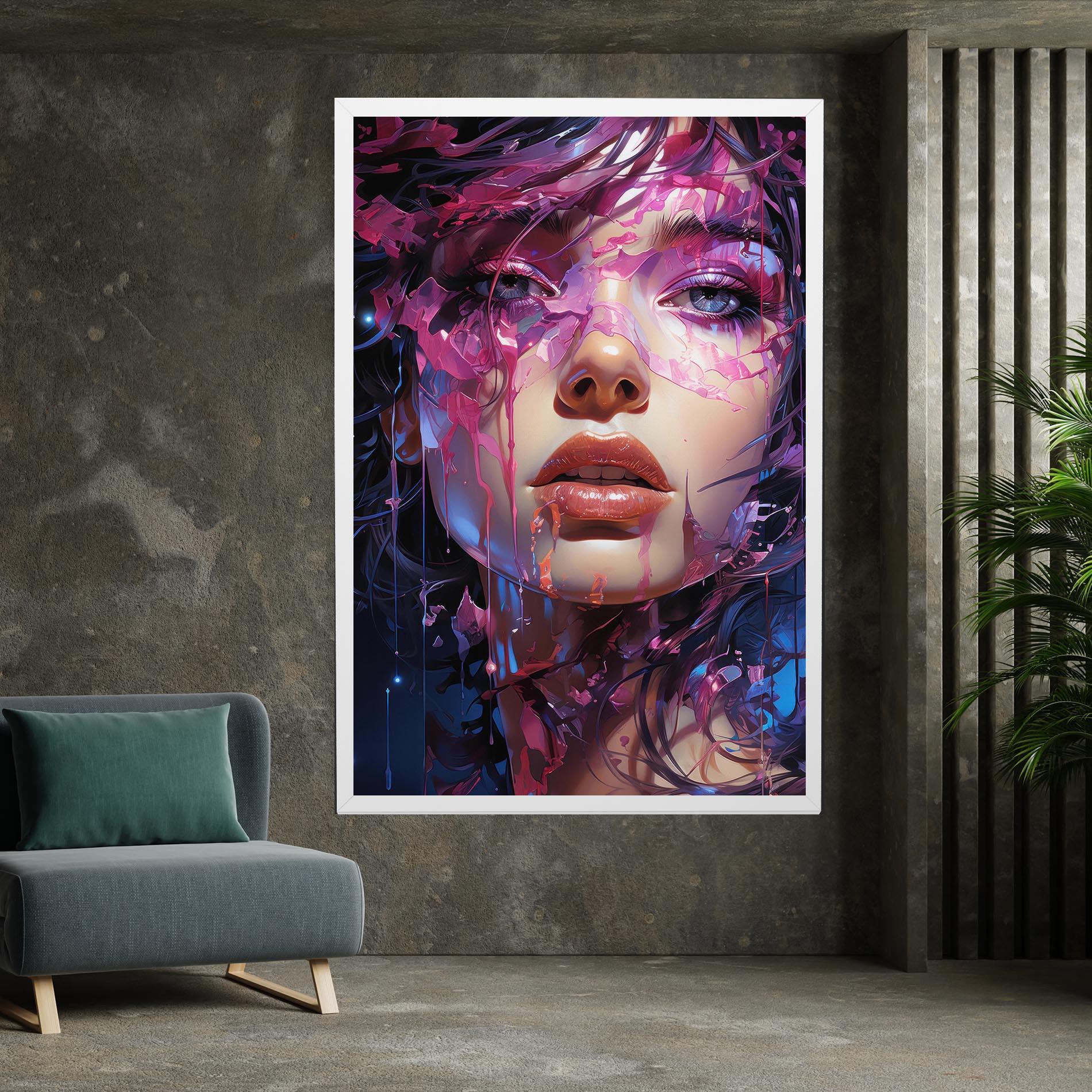 Tablou Canvas Cute Purple Girl mockup 7