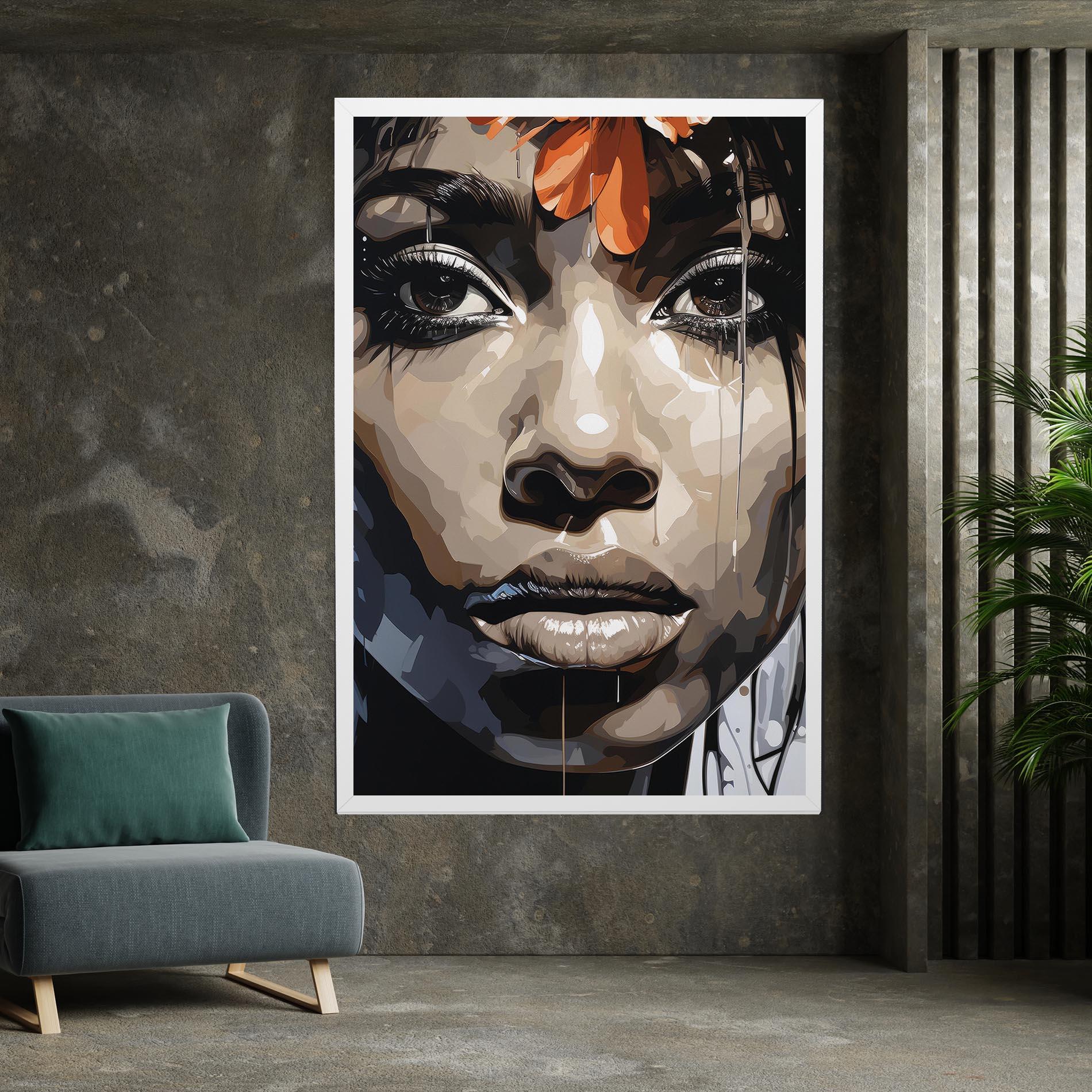 Tablou Canvas Pretty Girl Portrait mockup 7