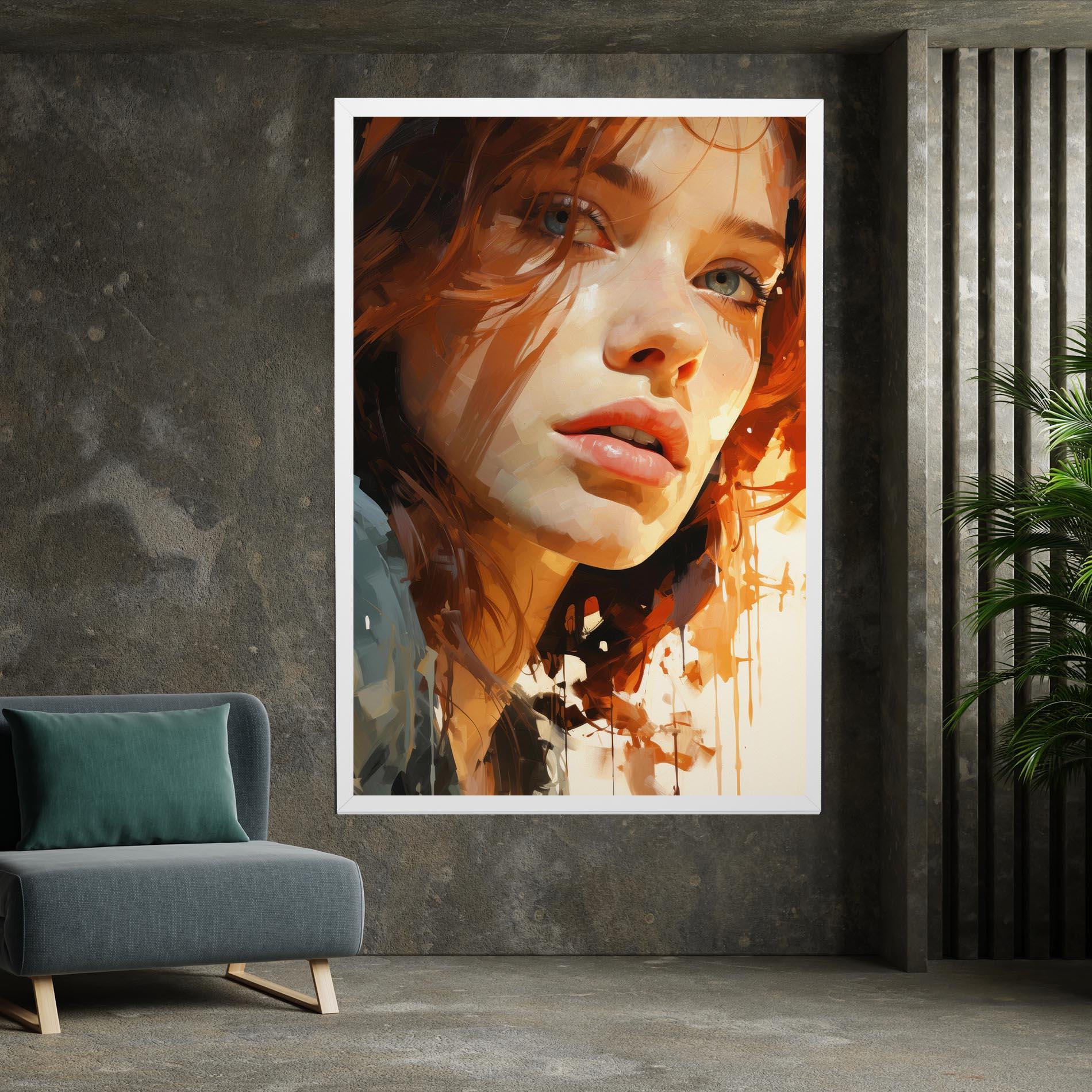 Tablou Canvas Pretty Woman Portrait mockup 7