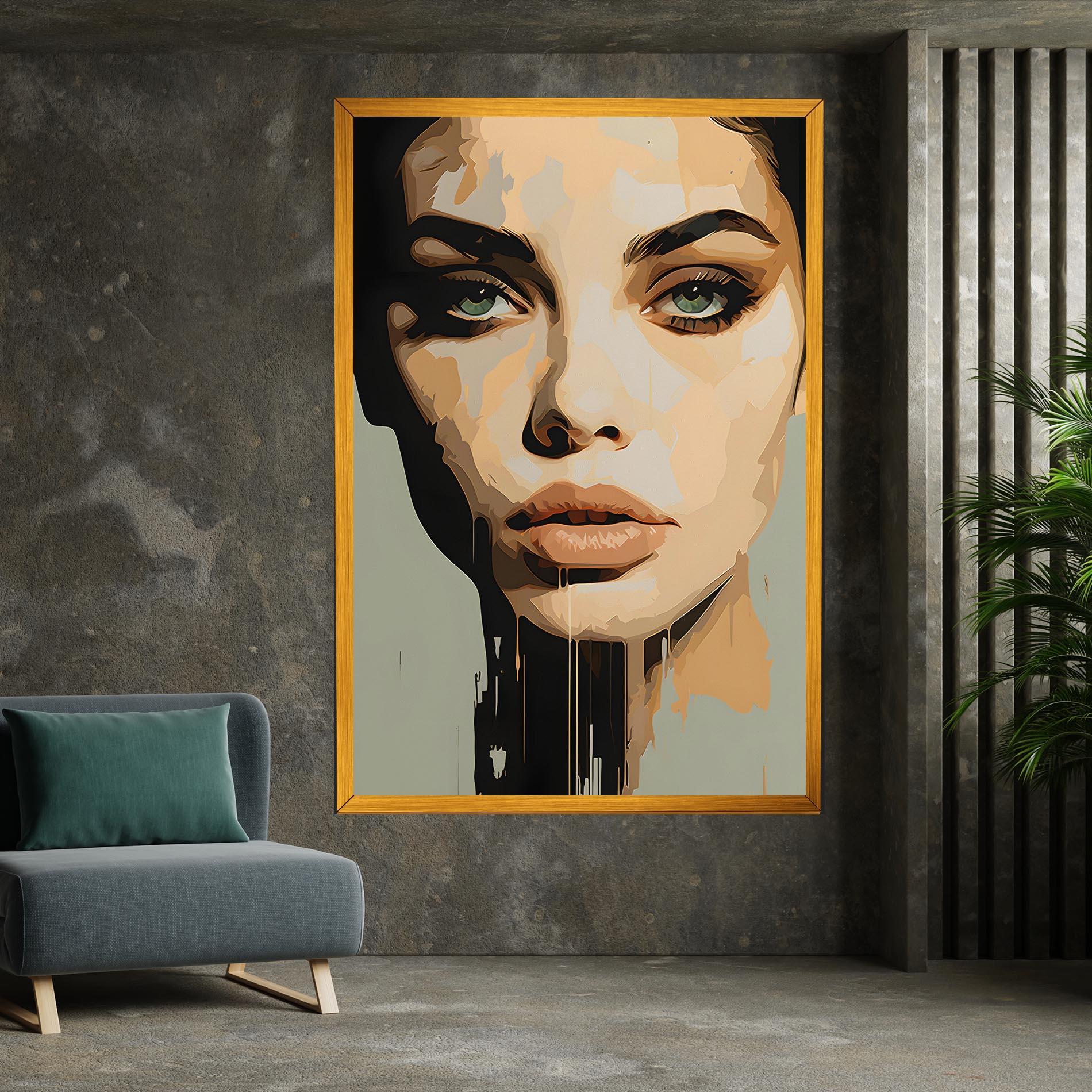 Tablou Canvas Apologetic Face mockup 7