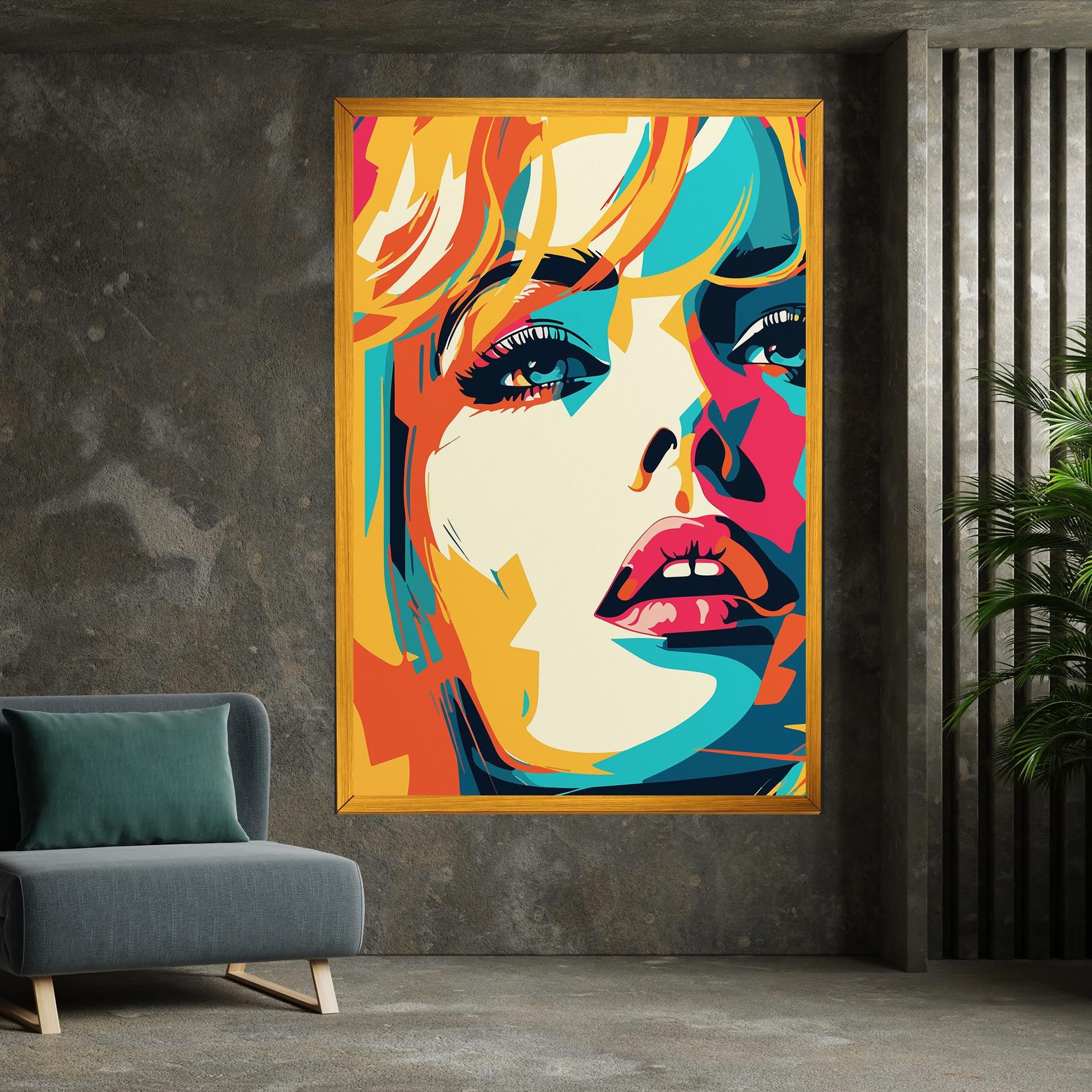 Blonde Girl Portrait mockup 7