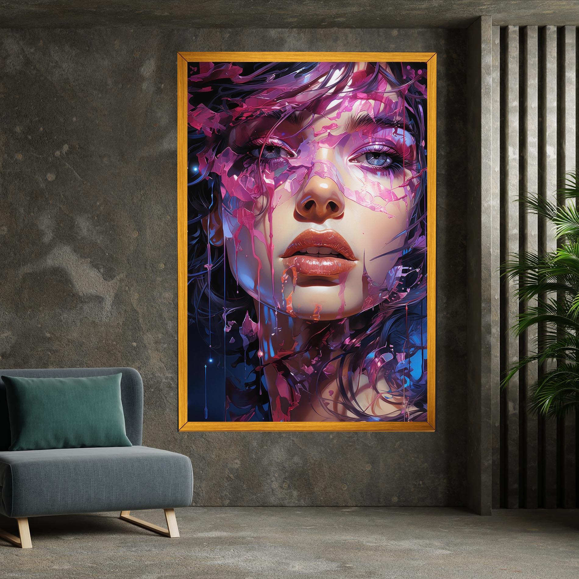 Tablou Canvas Cute Purple Girl mockup 7