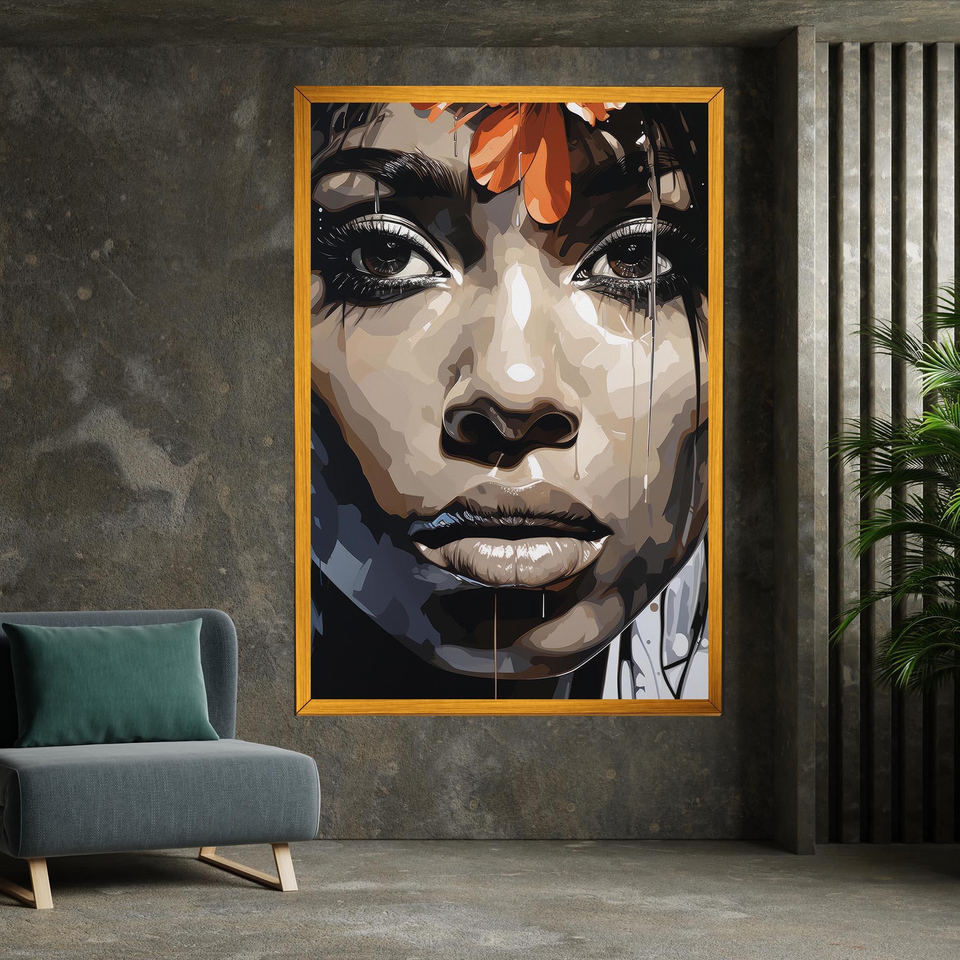 Tablou Canvas Pretty Girl Portrait mockup 7