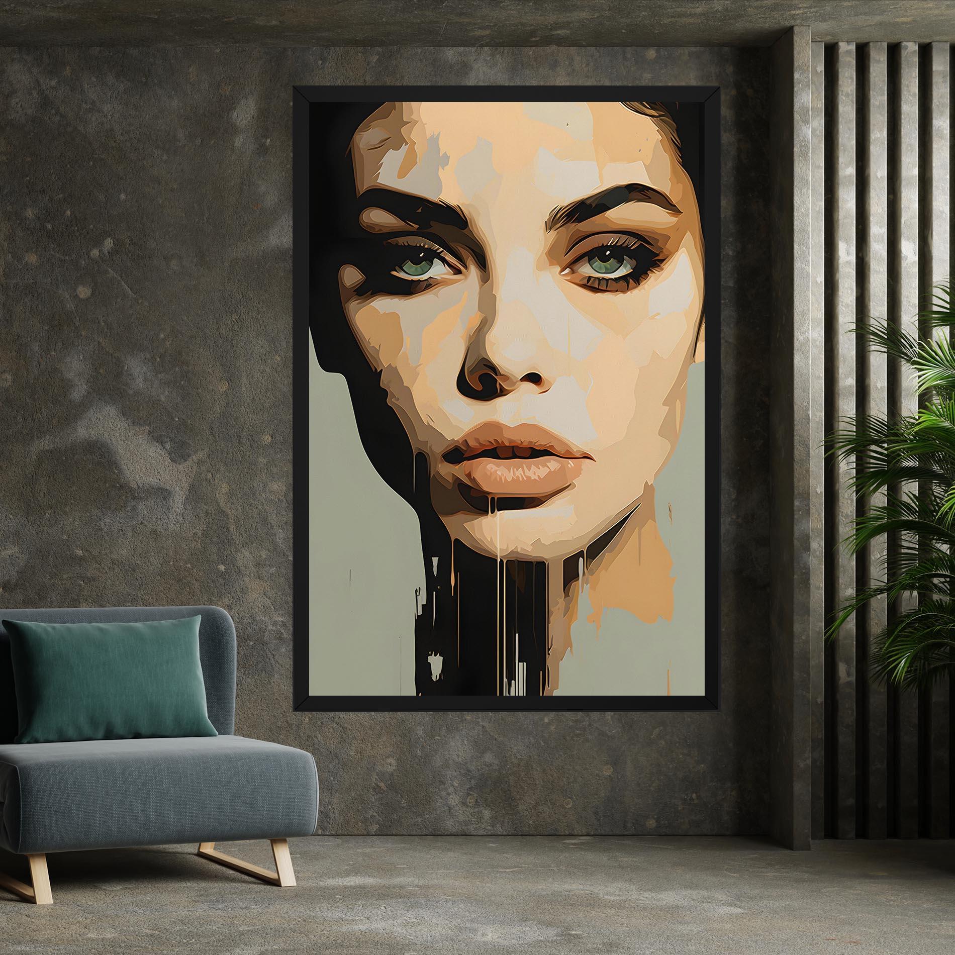 Tablou Canvas Apologetic Face mockup 7