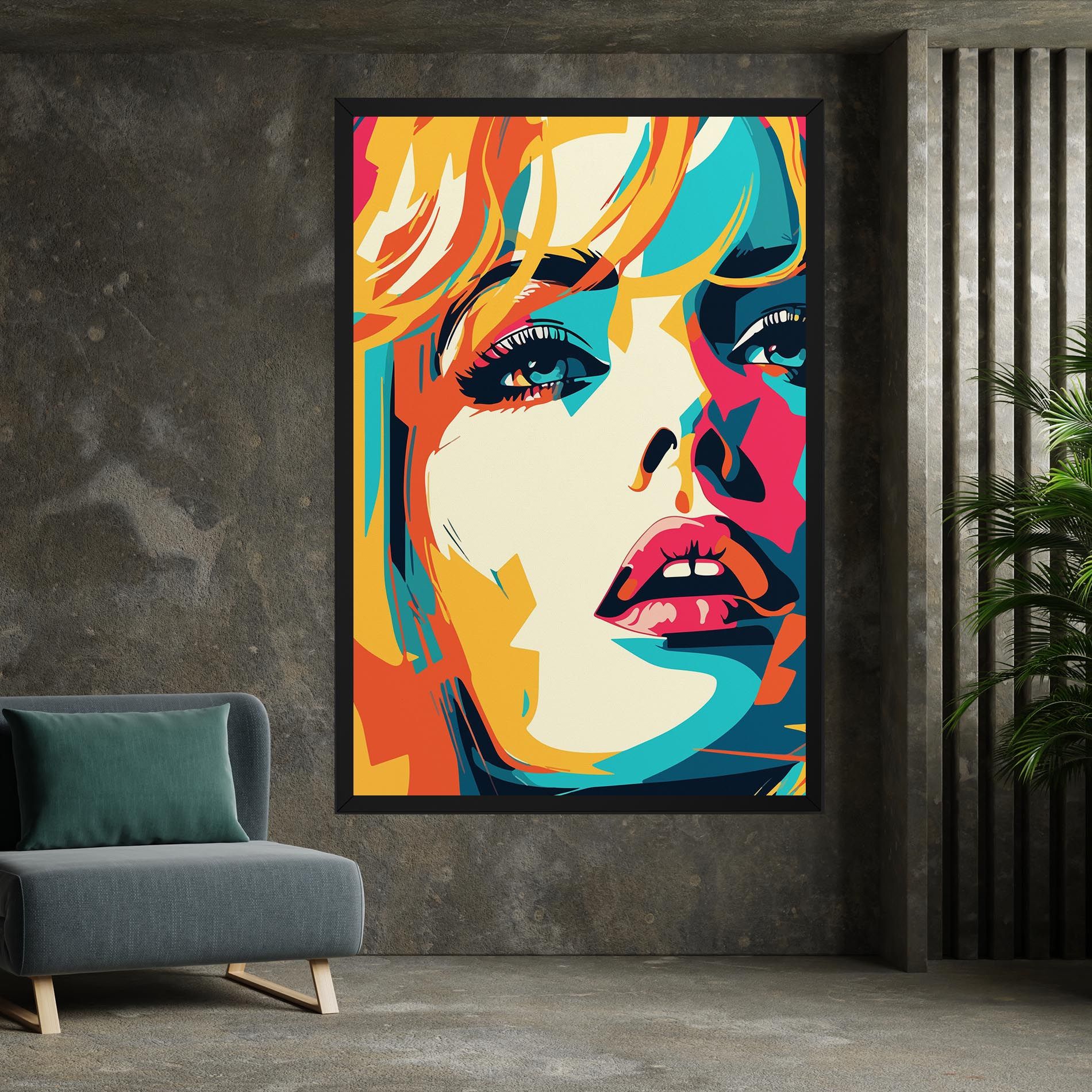 Blonde Girl Portrait mockup 7