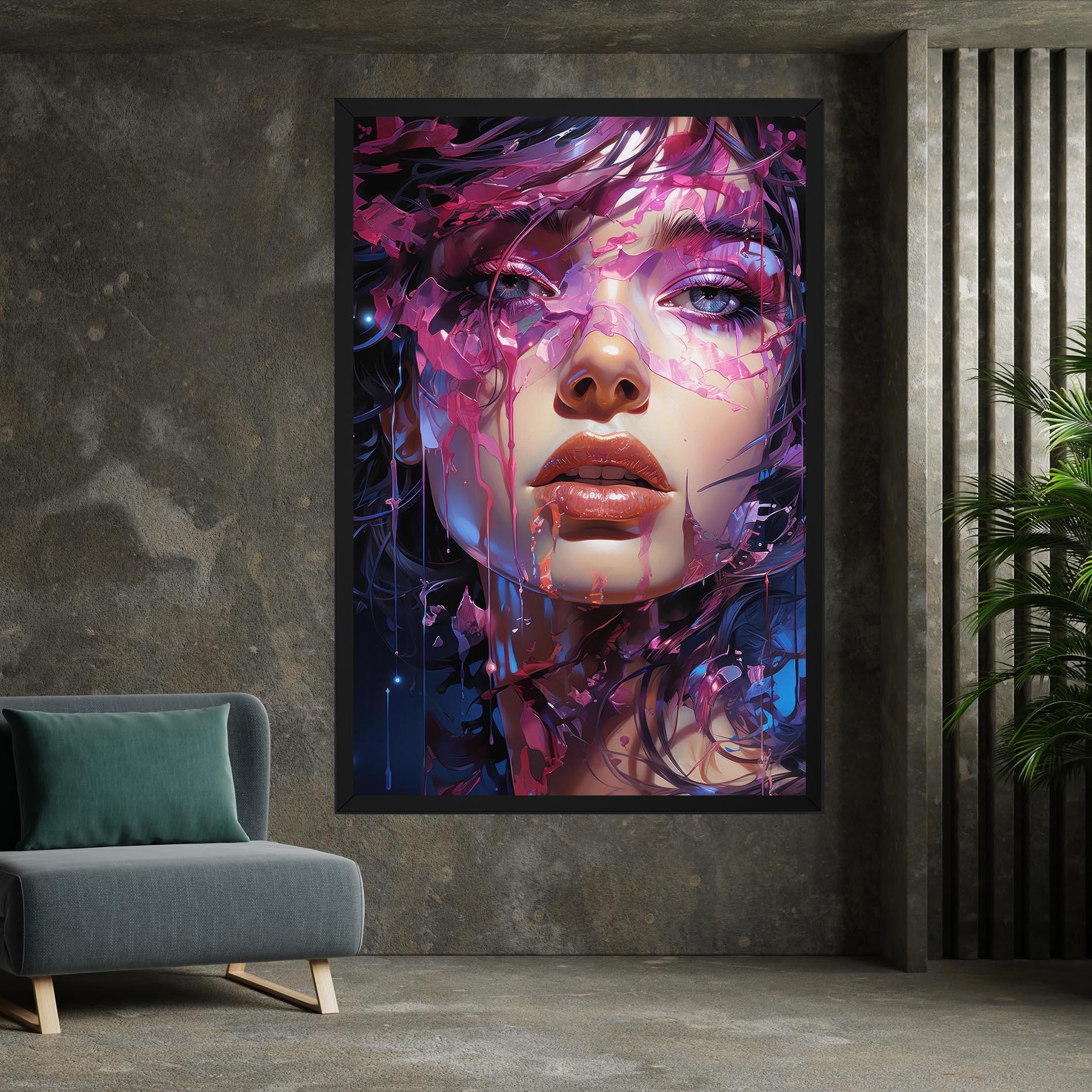 Tablou Canvas Cute Purple Girl mockup 7