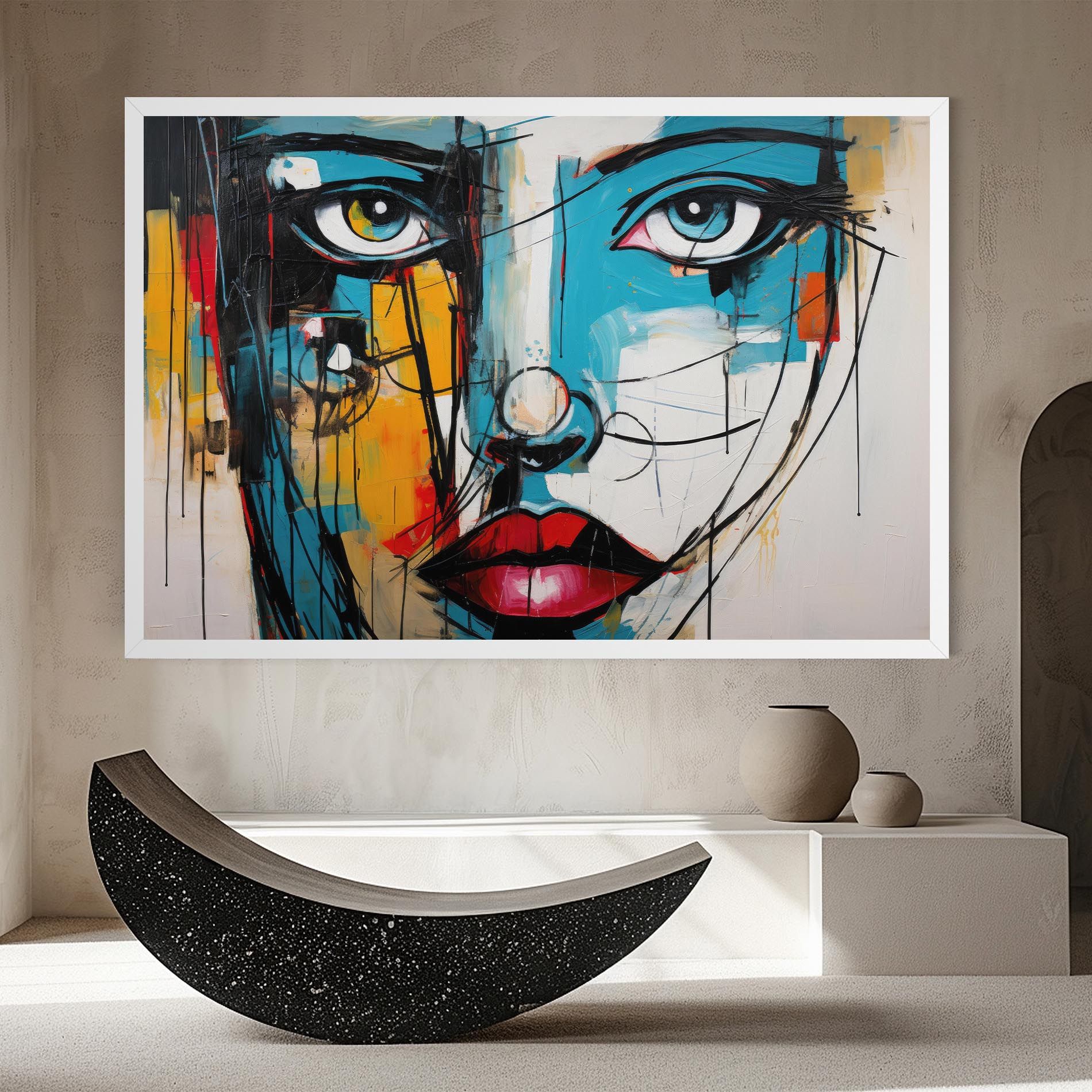 Abstract Drawing Portret mockup 8