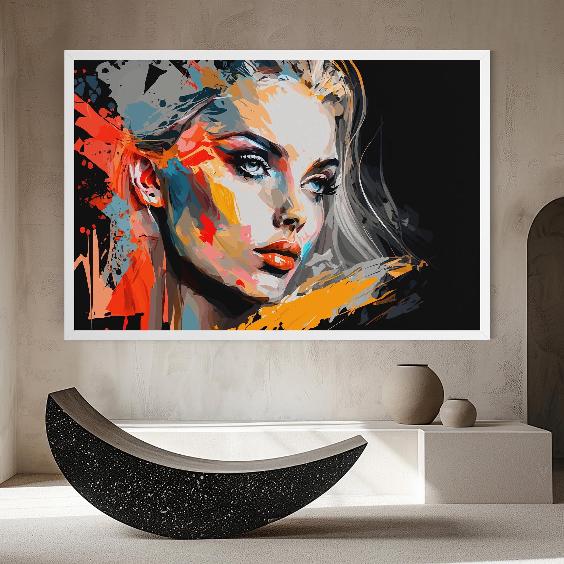 Tablou Canvas Blue Eye Face mockup 8