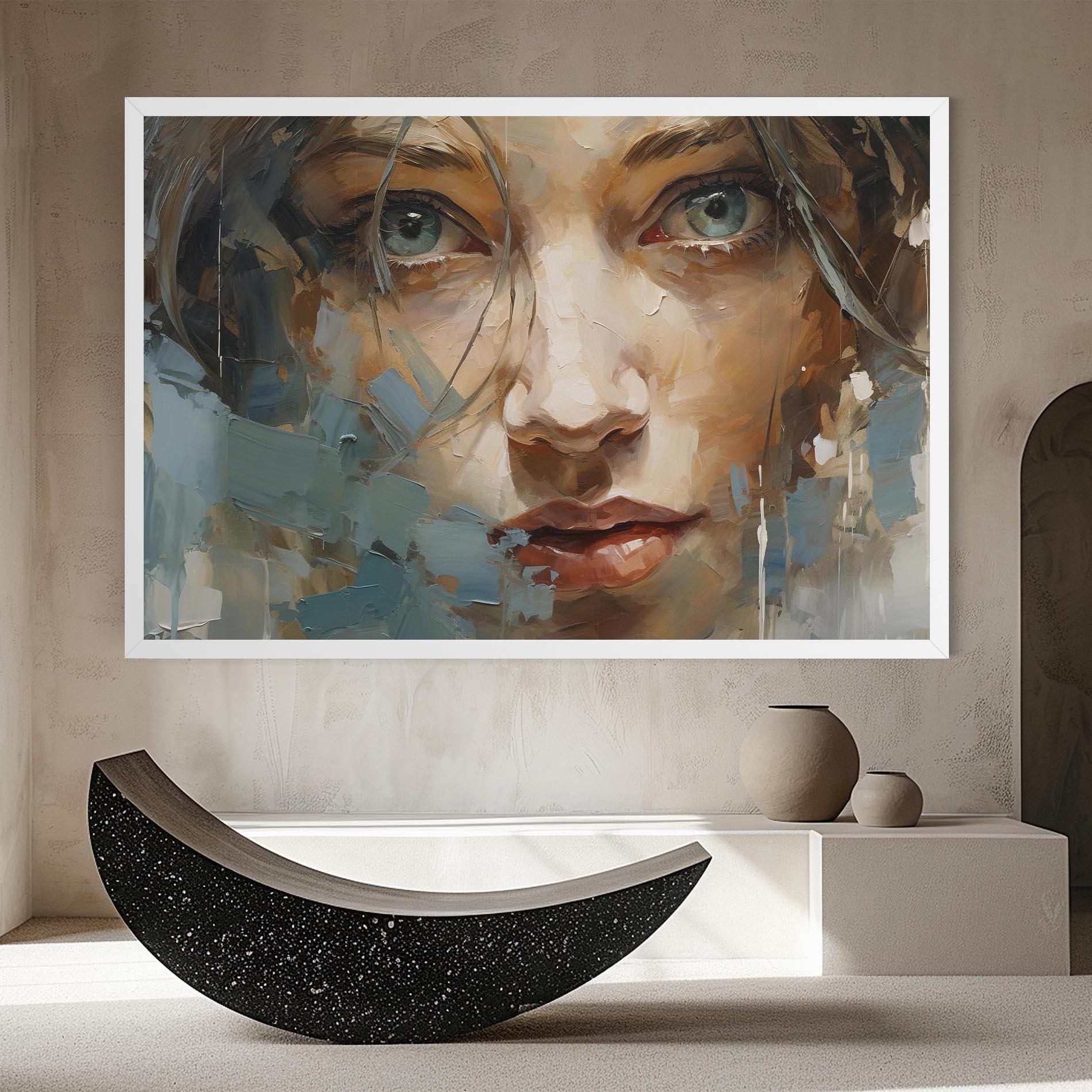 Tablou Canvas Expressive Portrait mockup 8