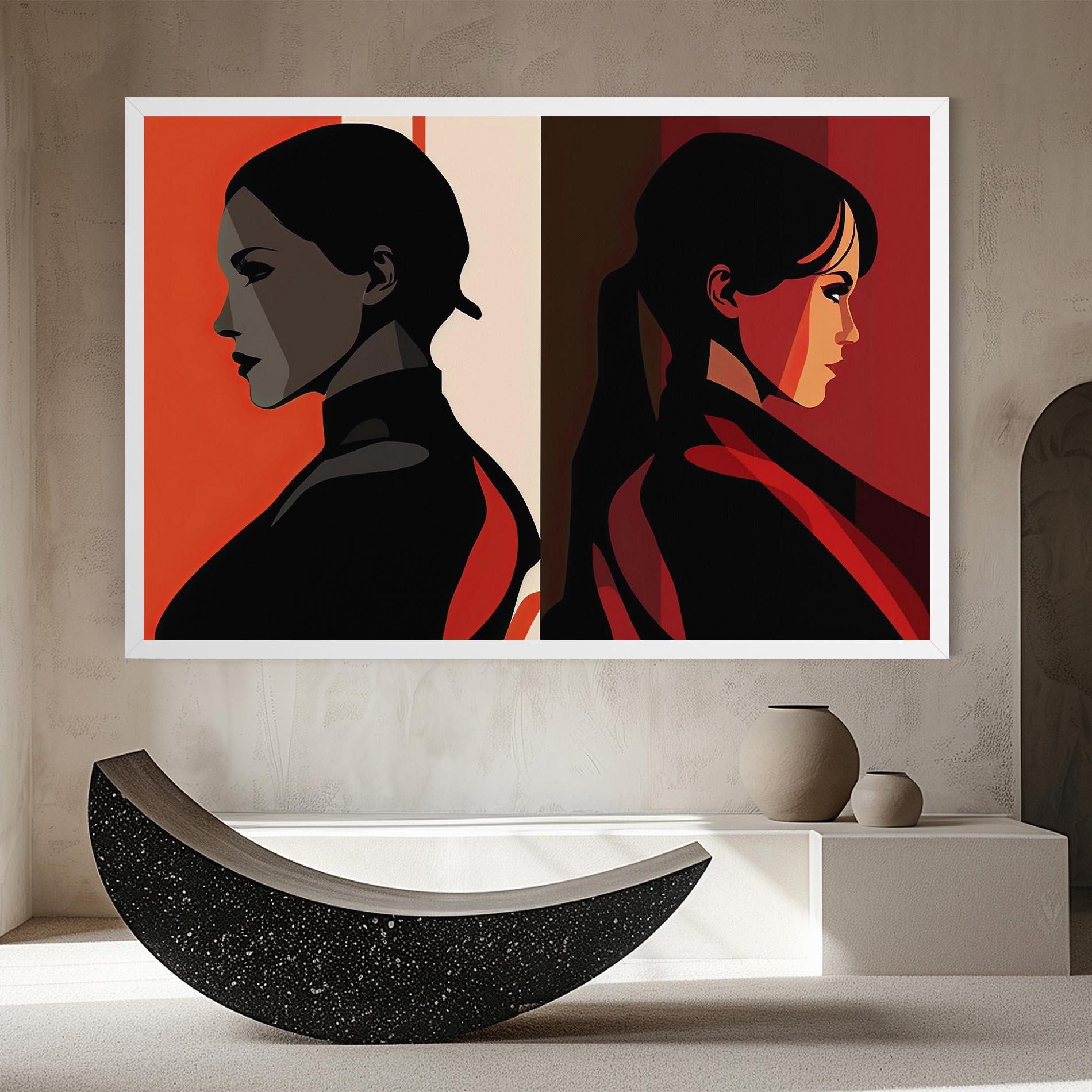 Tablou Canvas Graphical Portrait mockup 8