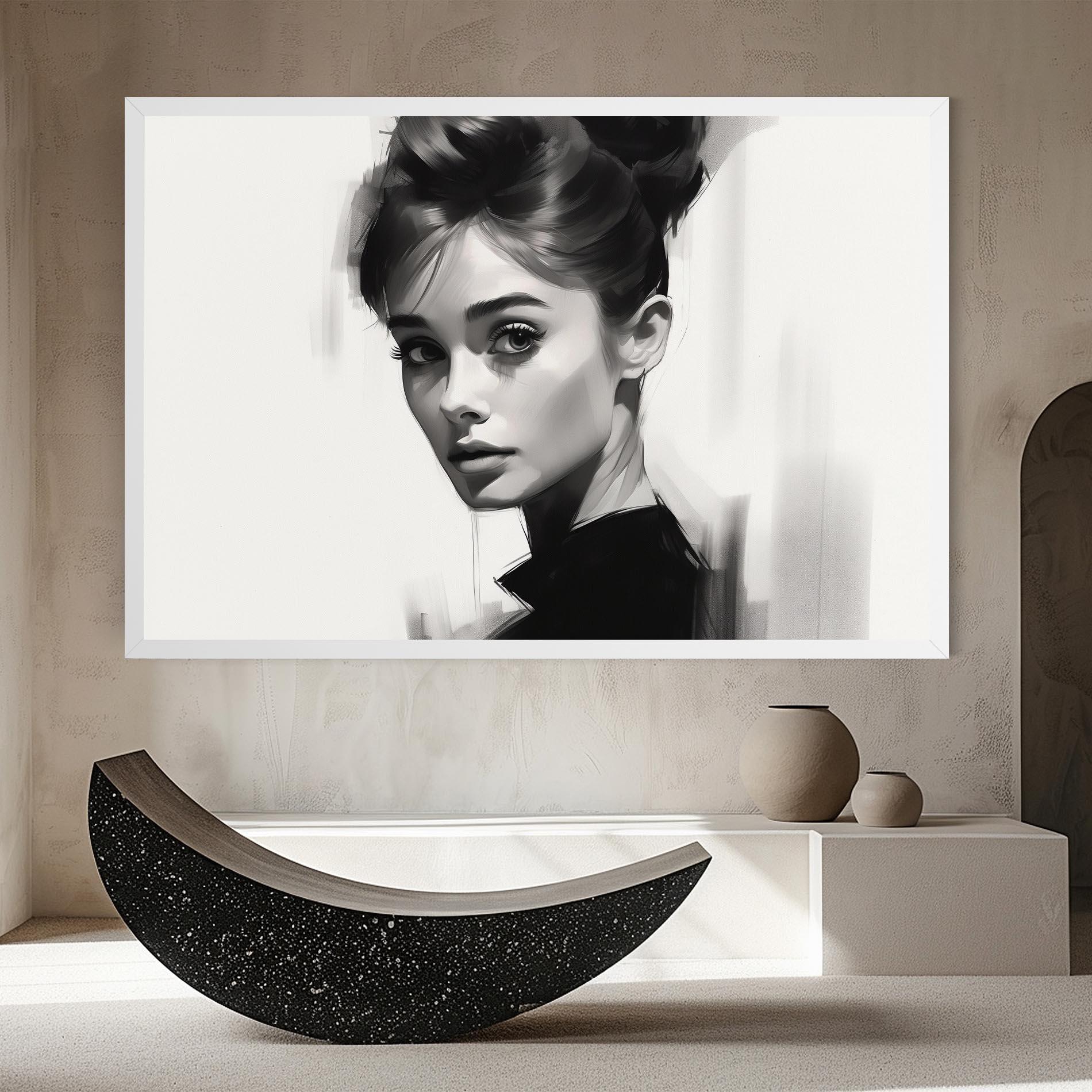 Tablou Canvas Hepburn Portrait mockup 8