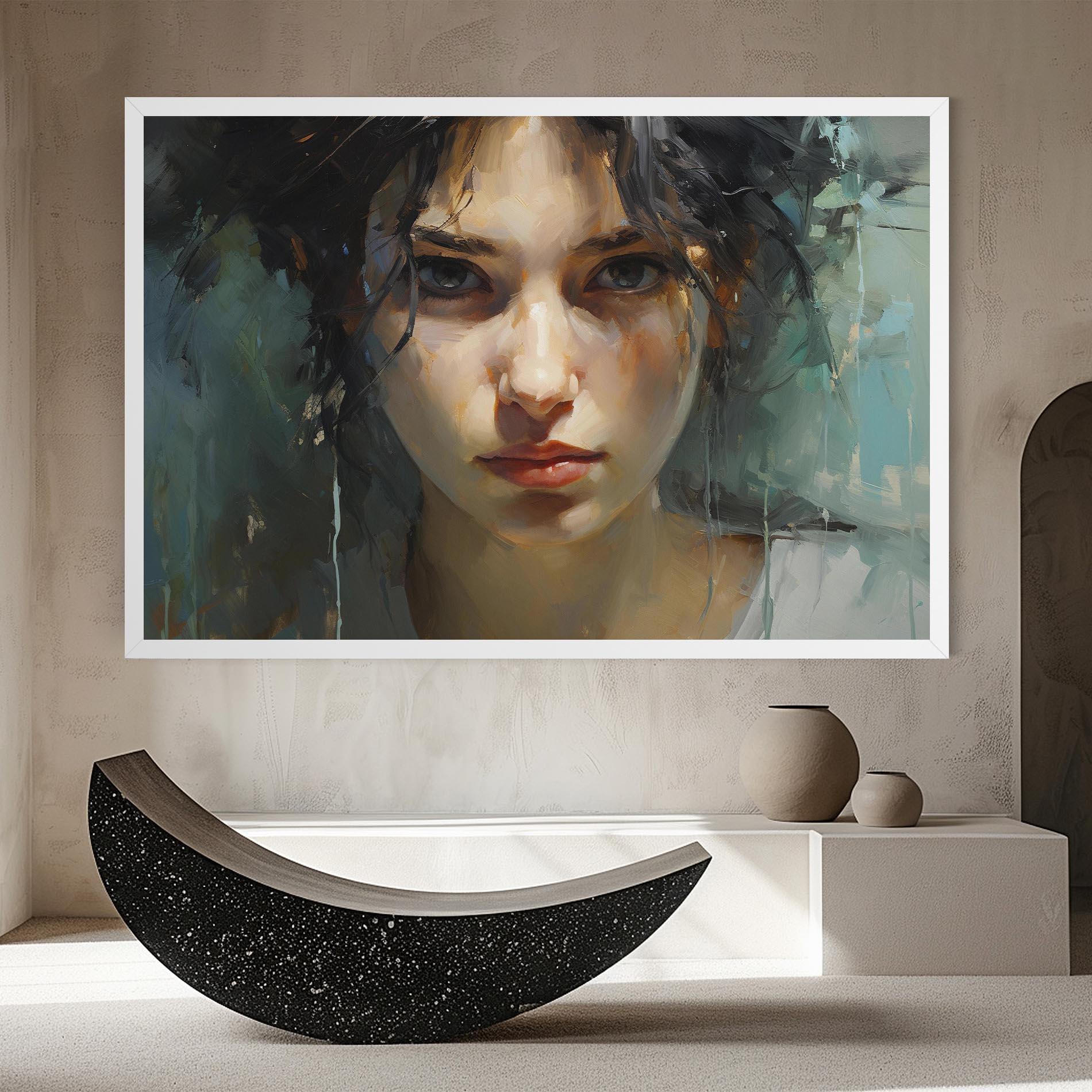 Tablou Canvas Intense Portrait mockup 8