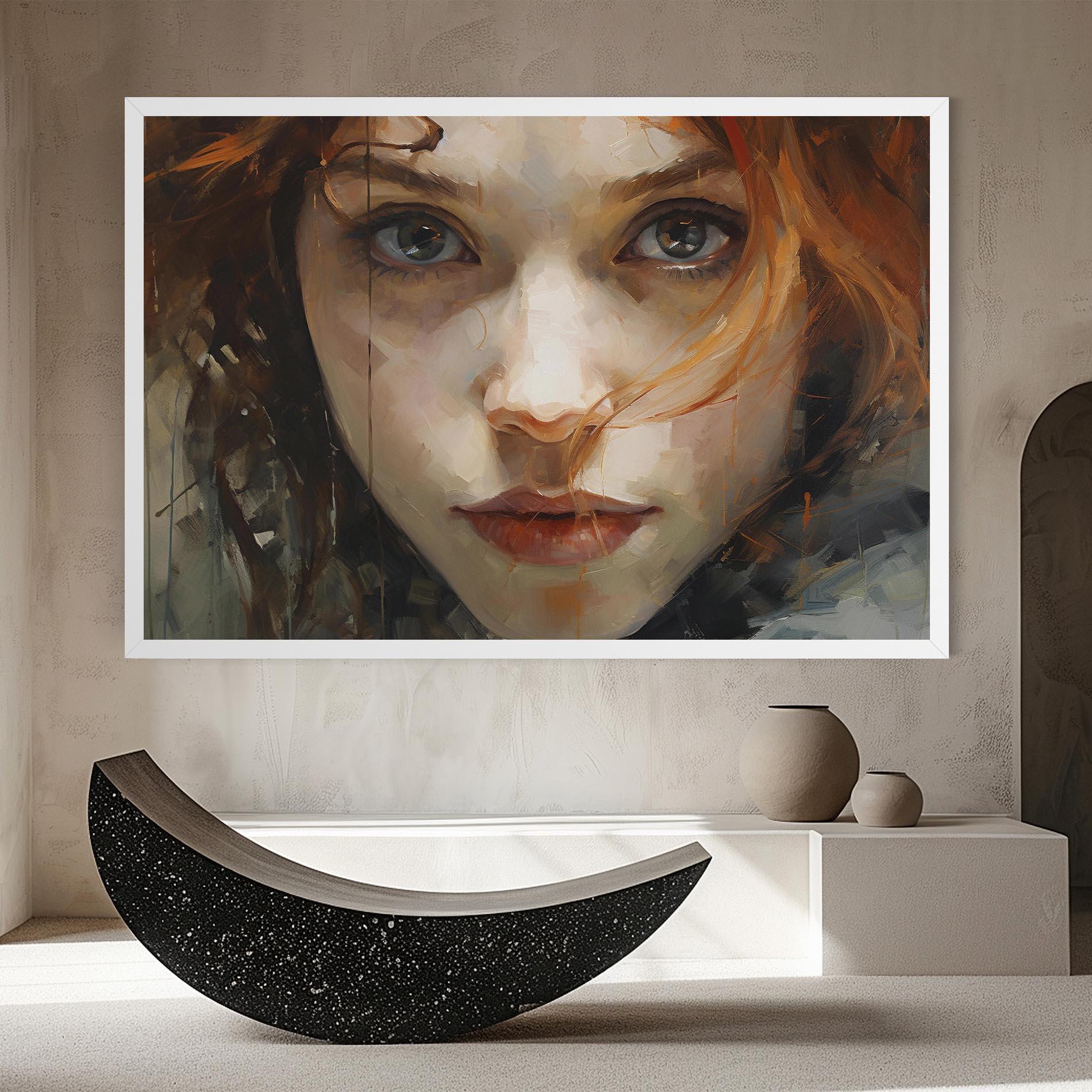 Tablou Canvas Portrait Oil Painting mockup 8