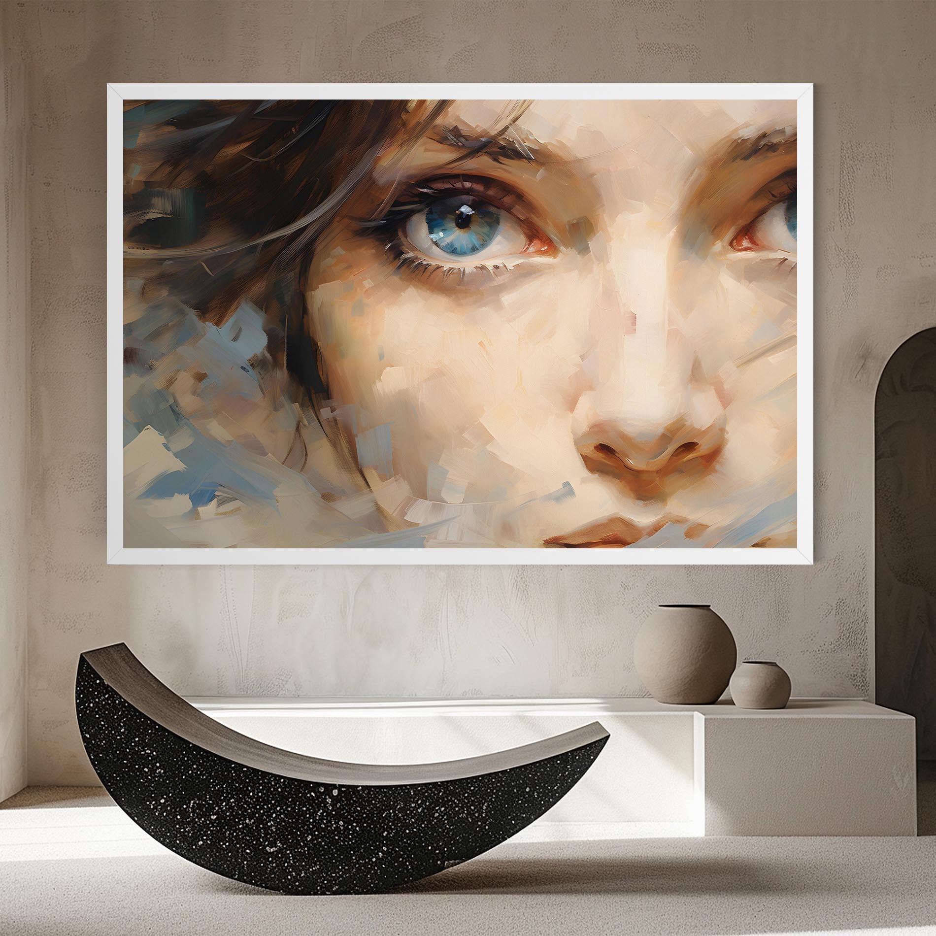 Tablou Canvas Pupil Blue Iris mockup 8