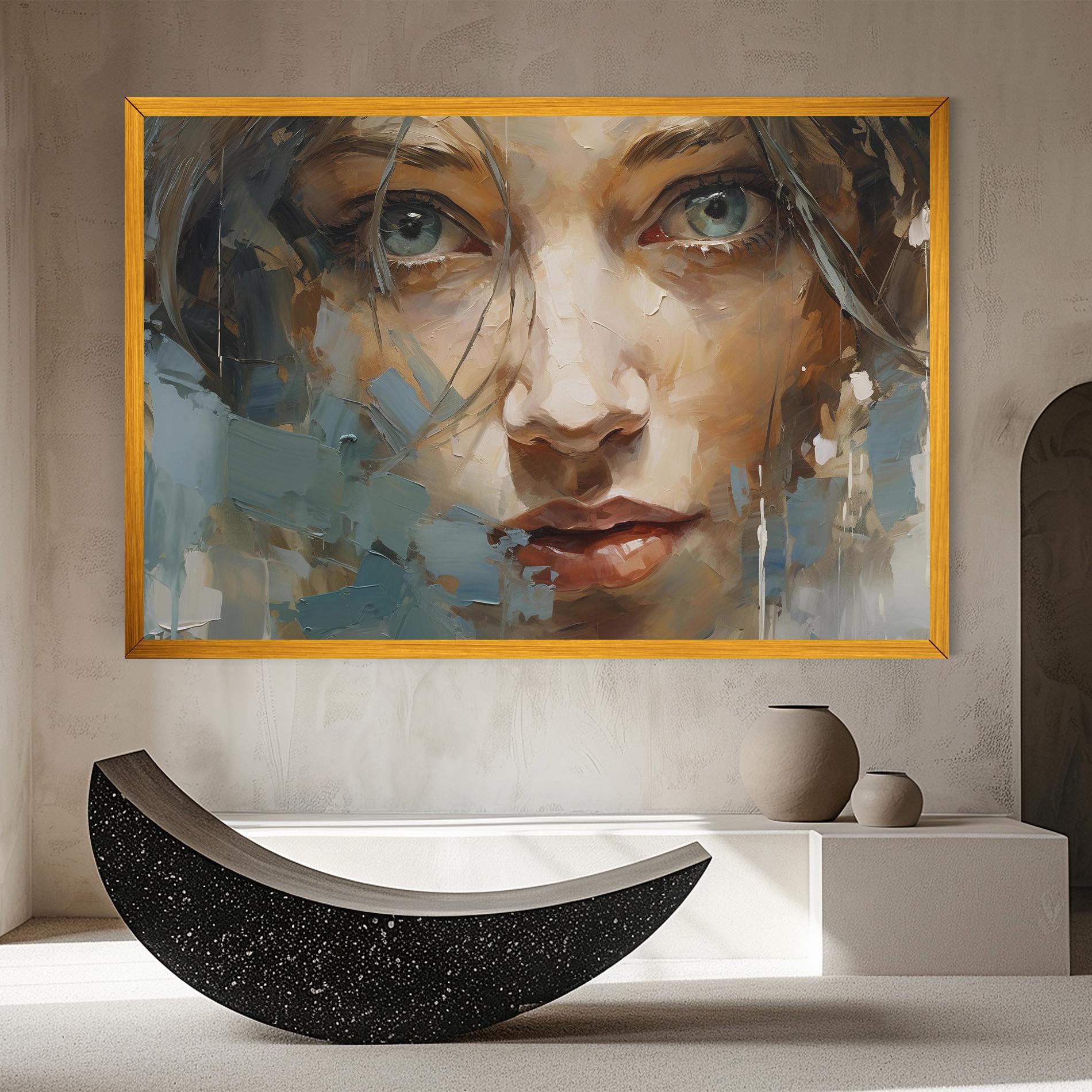 Tablou Canvas Expressive Portrait mockup 8