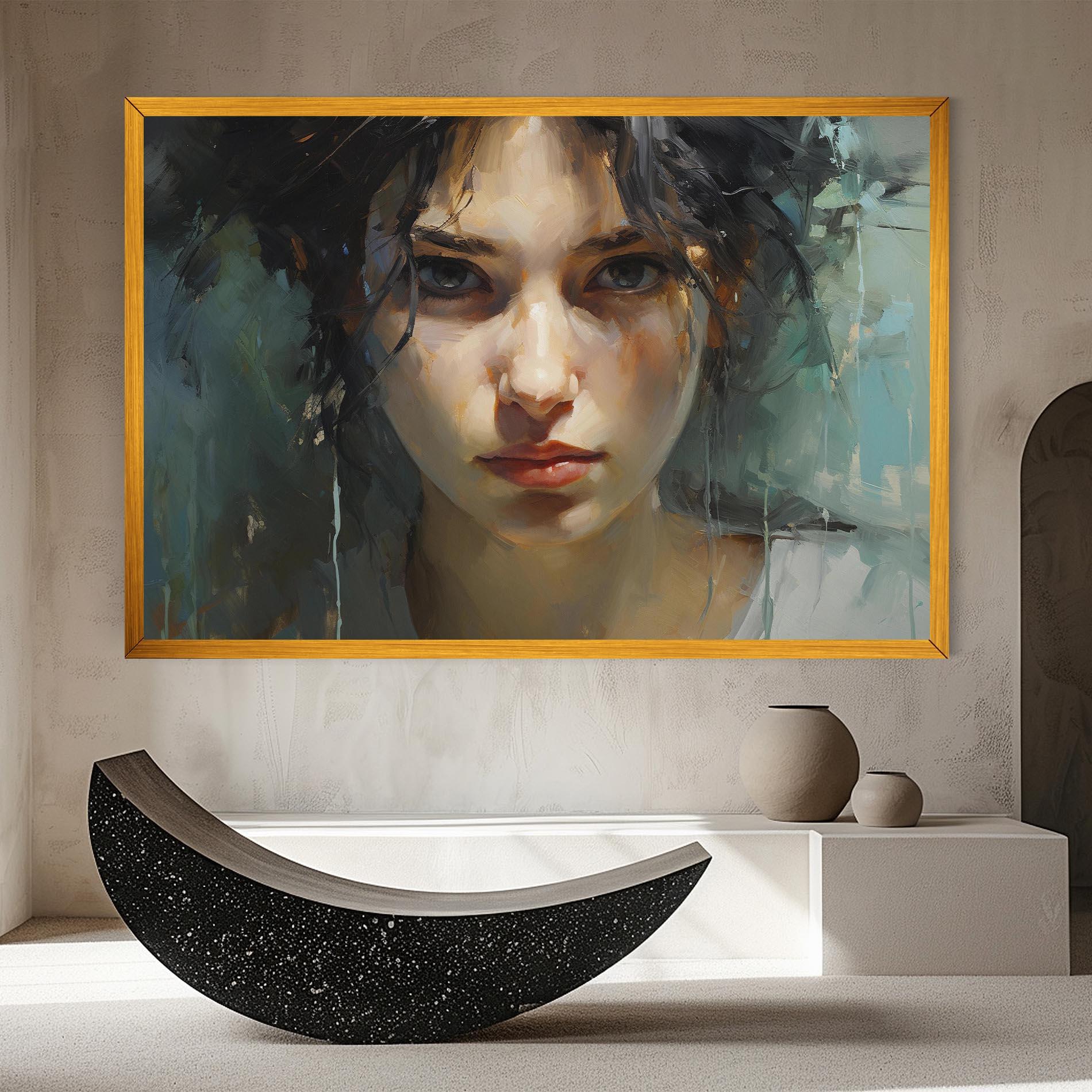 Tablou Canvas Intense Portrait mockup 8