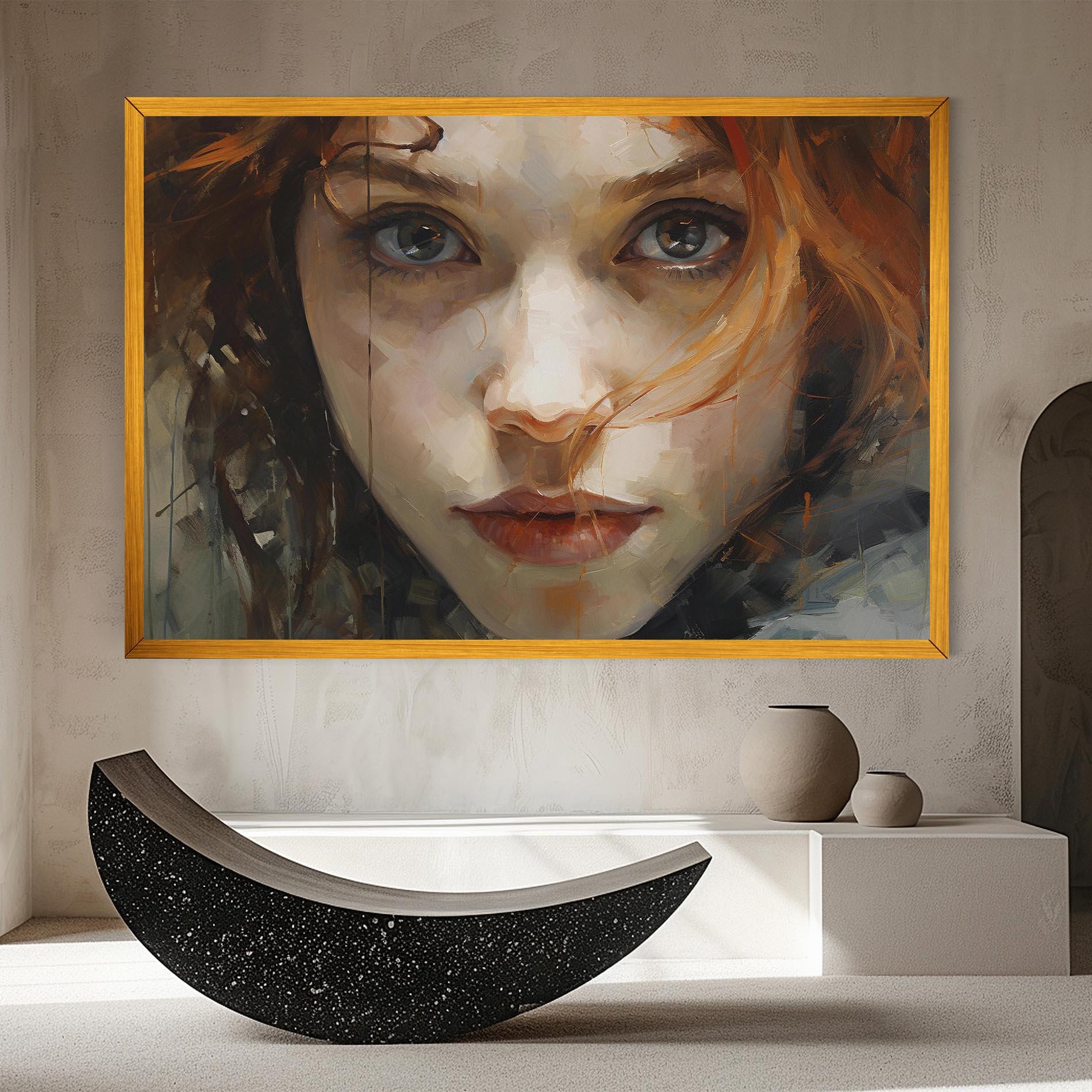 Tablou Canvas Portrait Oil Painting mockup 8