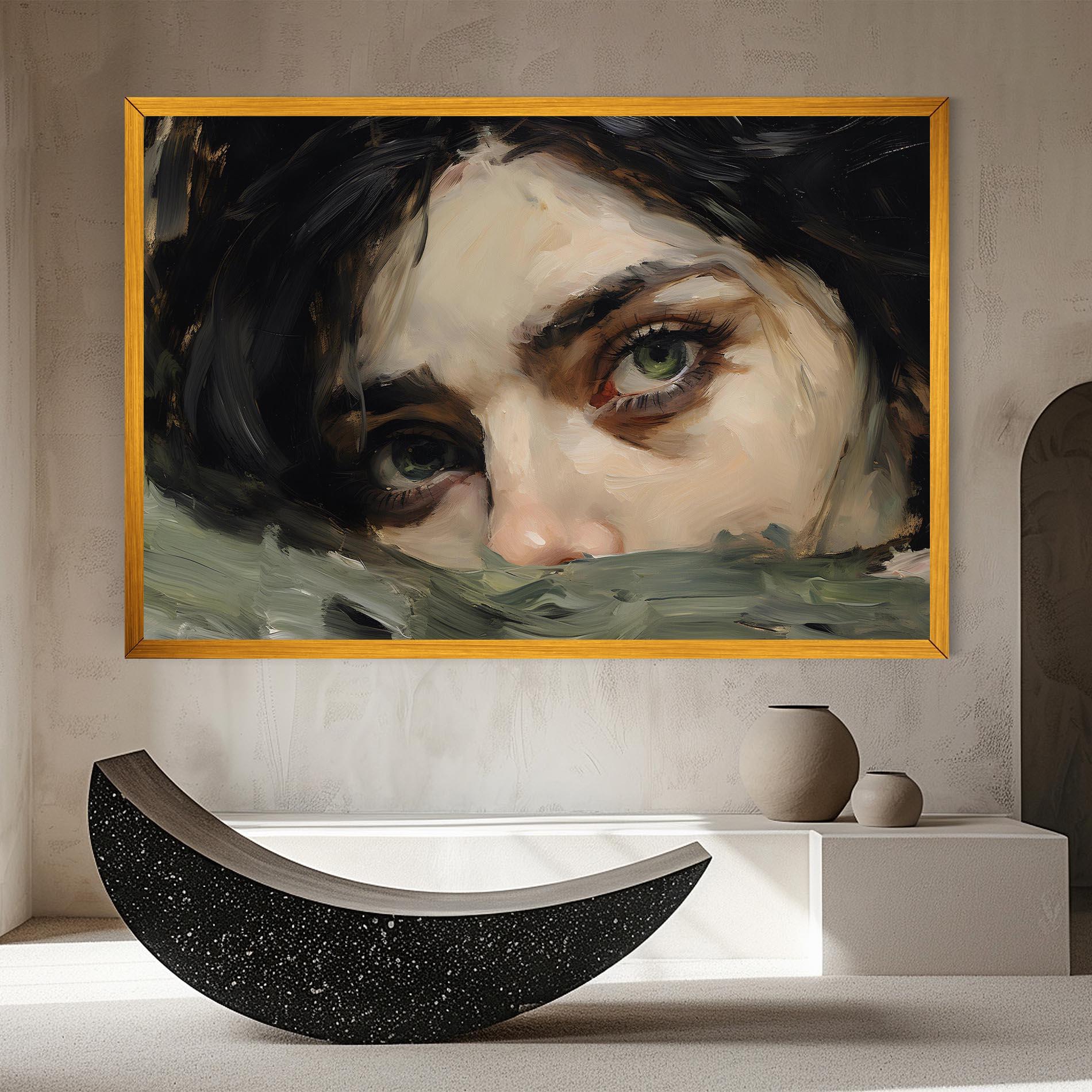 Tablou Canvas Pupil Green Iris mockup 8