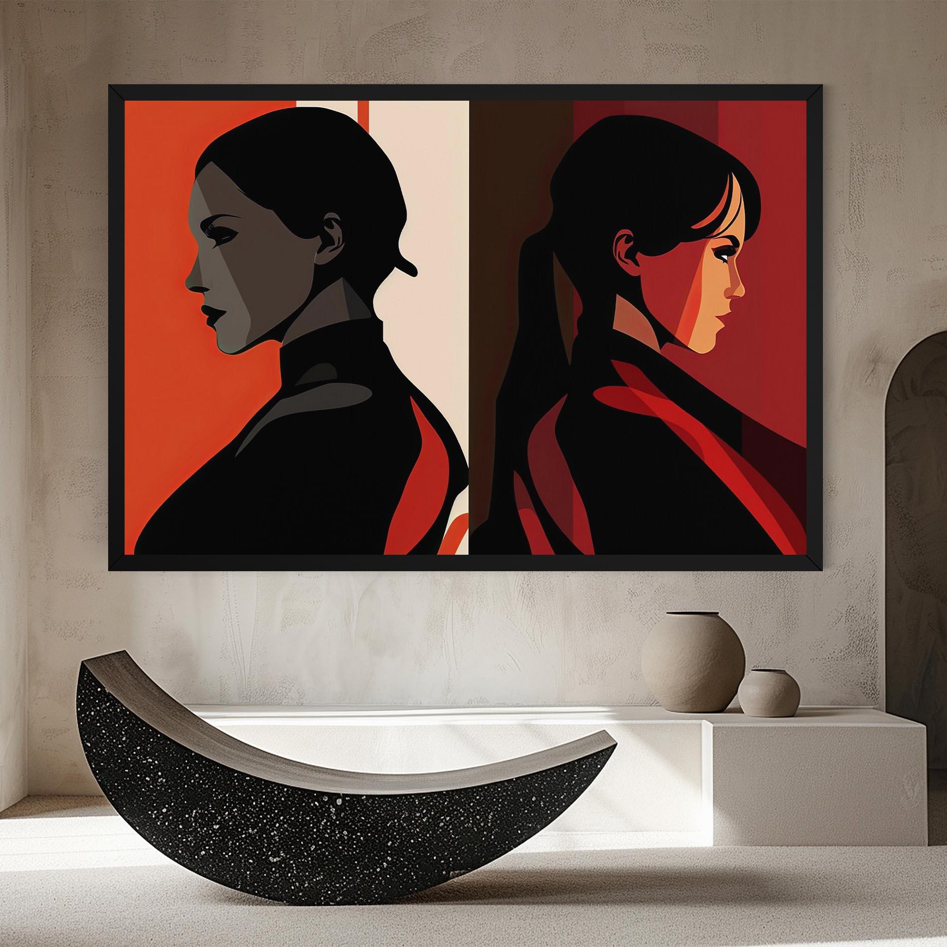 Tablou Canvas Graphical Portrait mockup 8