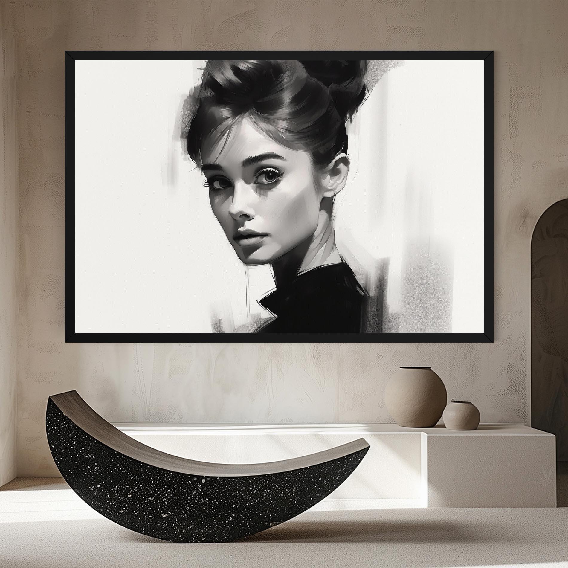 Tablou Canvas Hepburn Portrait mockup 8