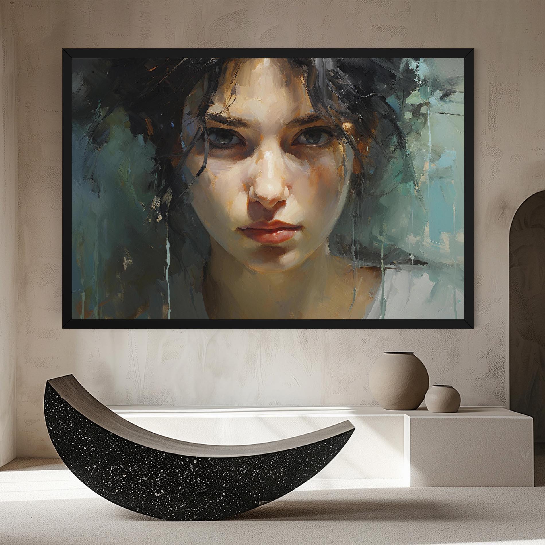 Tablou Canvas Intense Portrait mockup 8