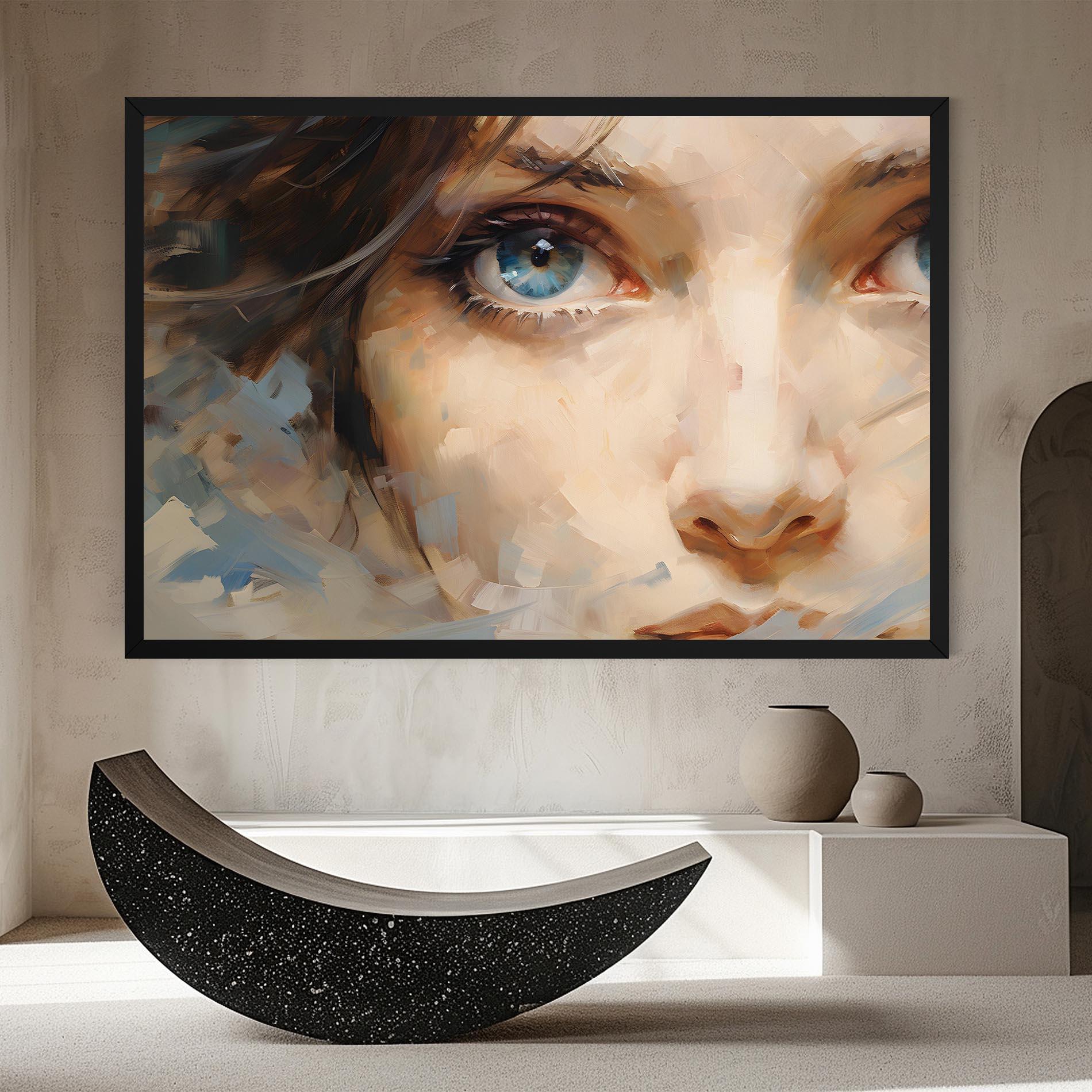 Tablou Canvas Pupil Blue Iris mockup 8