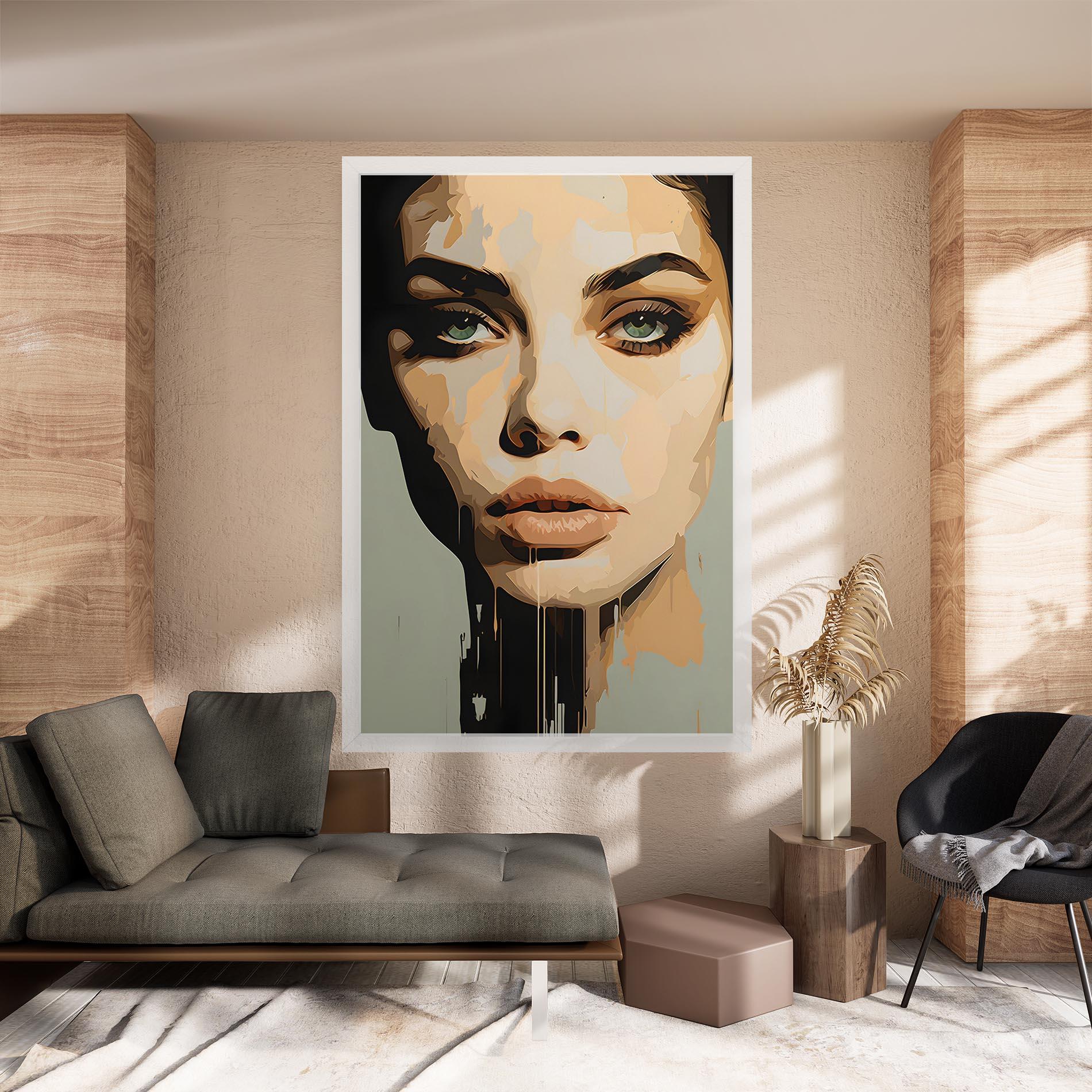 Tablou Canvas Apologetic Face mockup 8