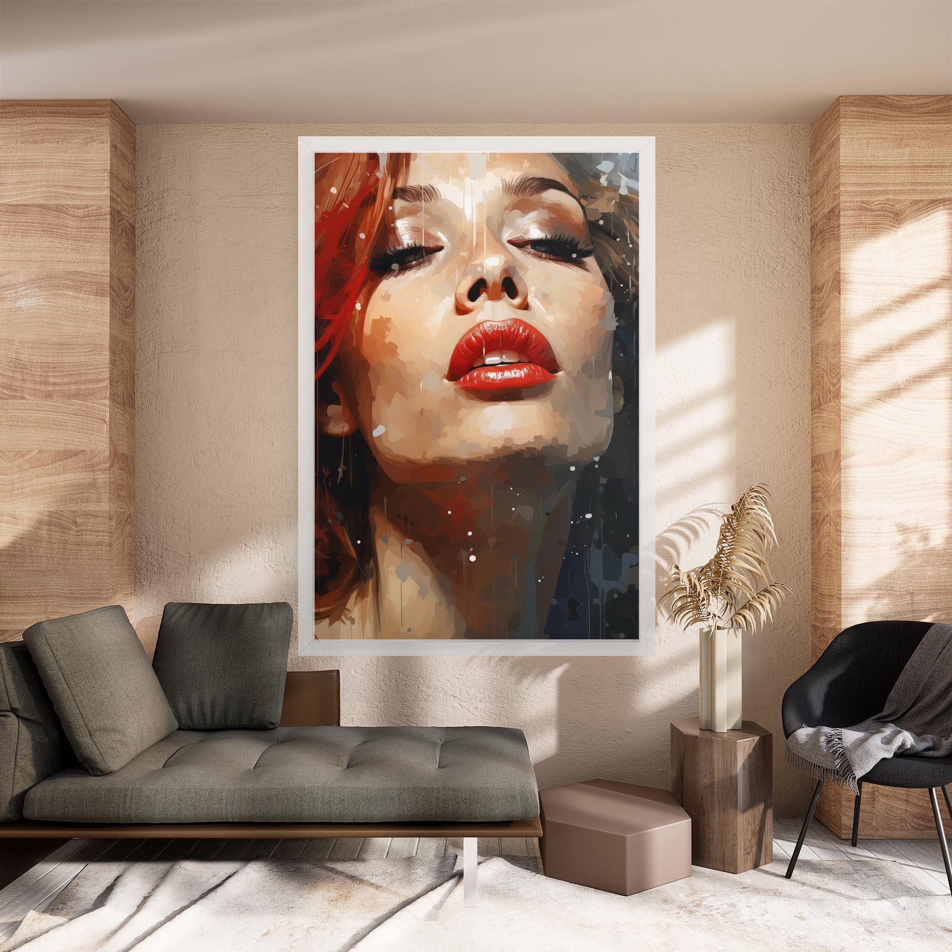 Tablou Canvas Close Up Look Portrait mockup 8