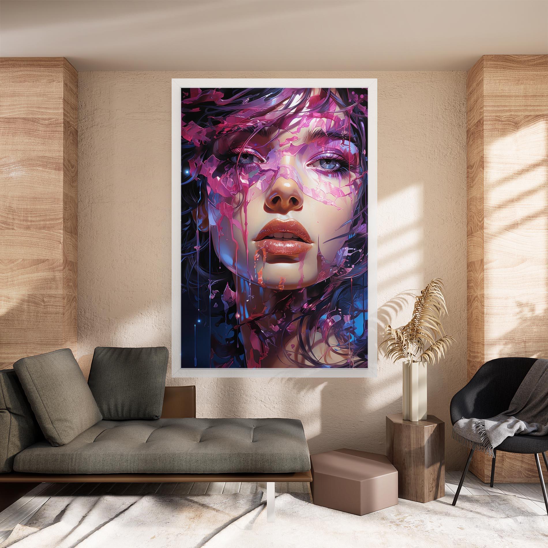 Tablou Canvas Cute Purple Girl mockup 8