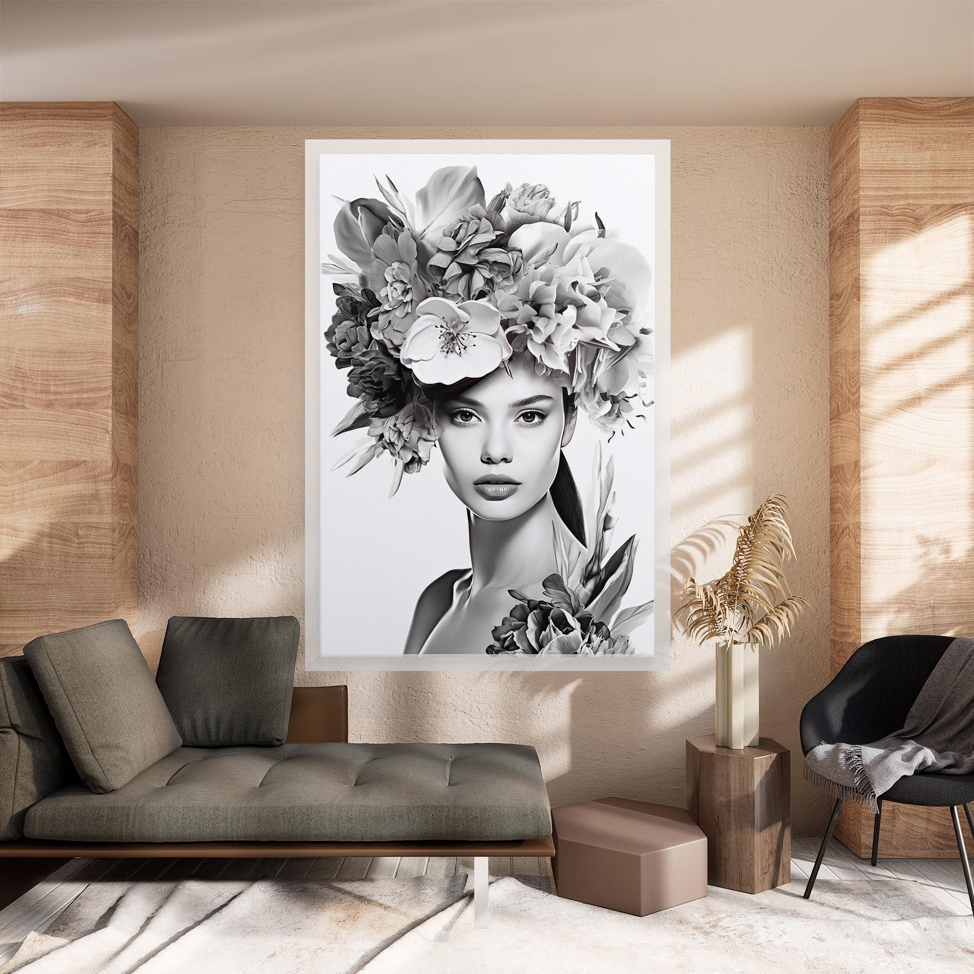 Flower Crown Woman mockup 8