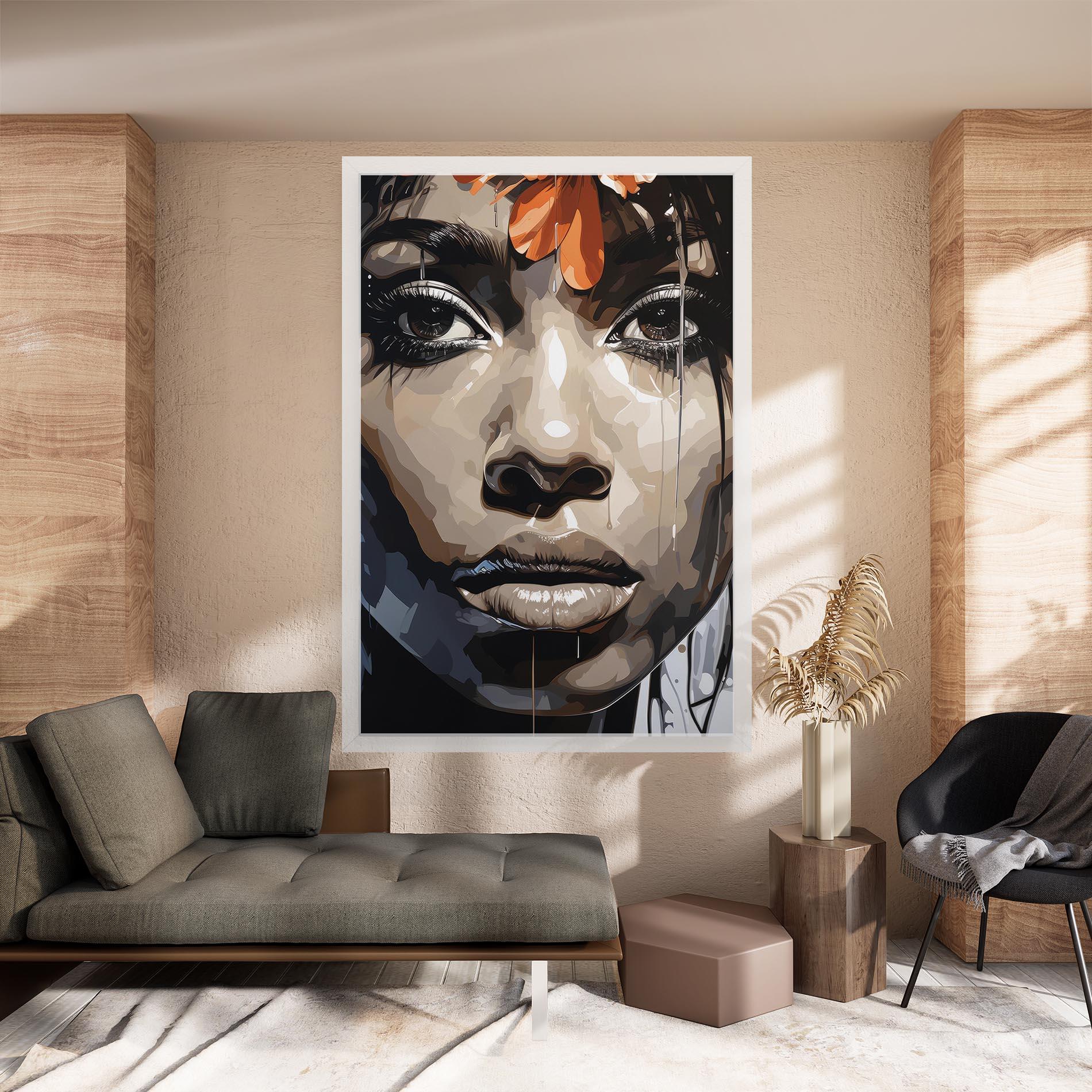 Tablou Canvas Pretty Girl Portrait mockup 8