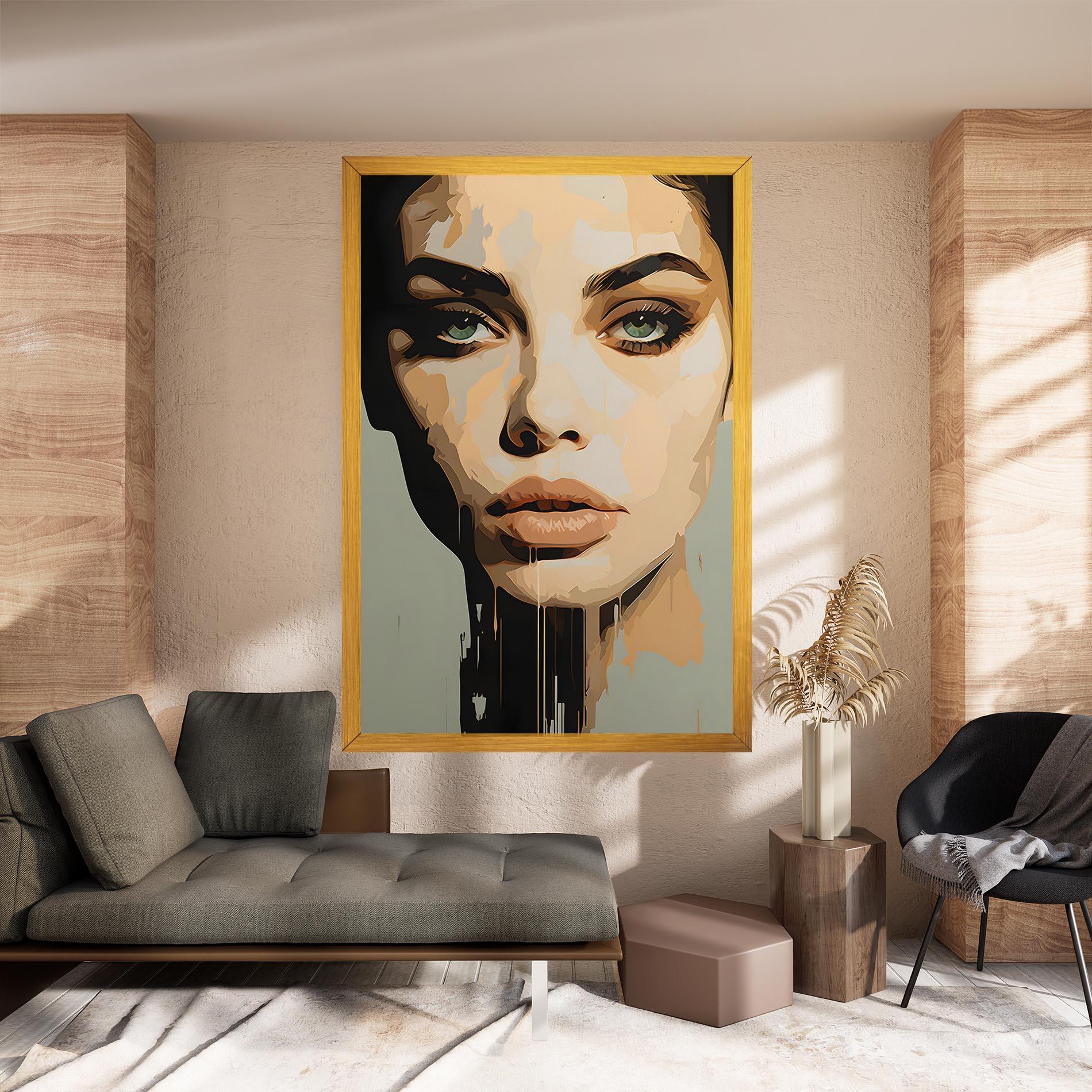 Tablou Canvas Apologetic Face mockup 8